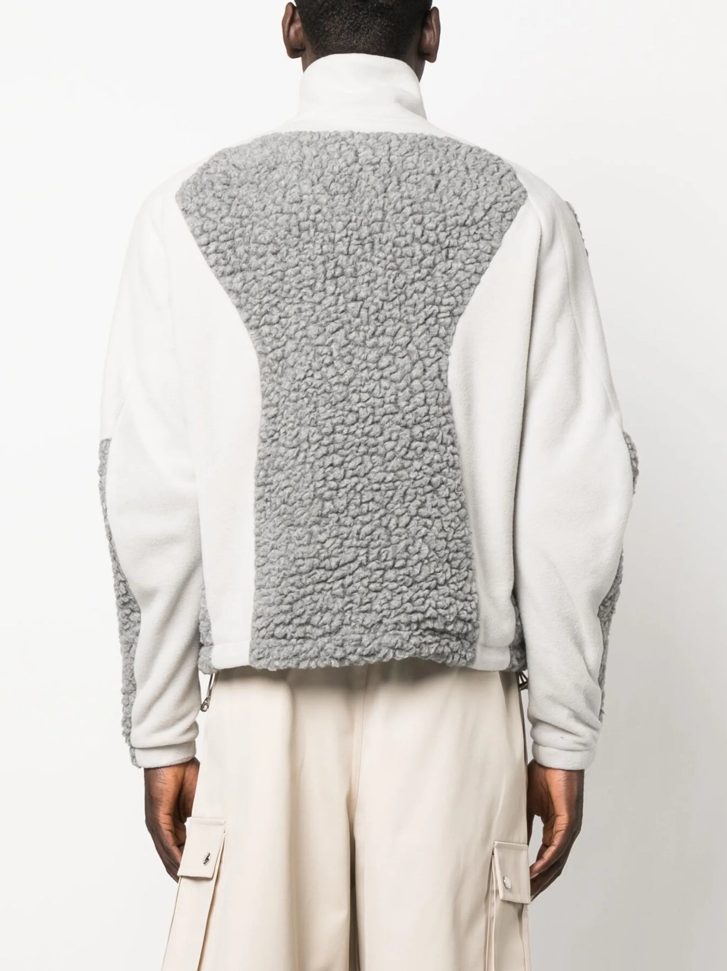 two-tone fleece jacket