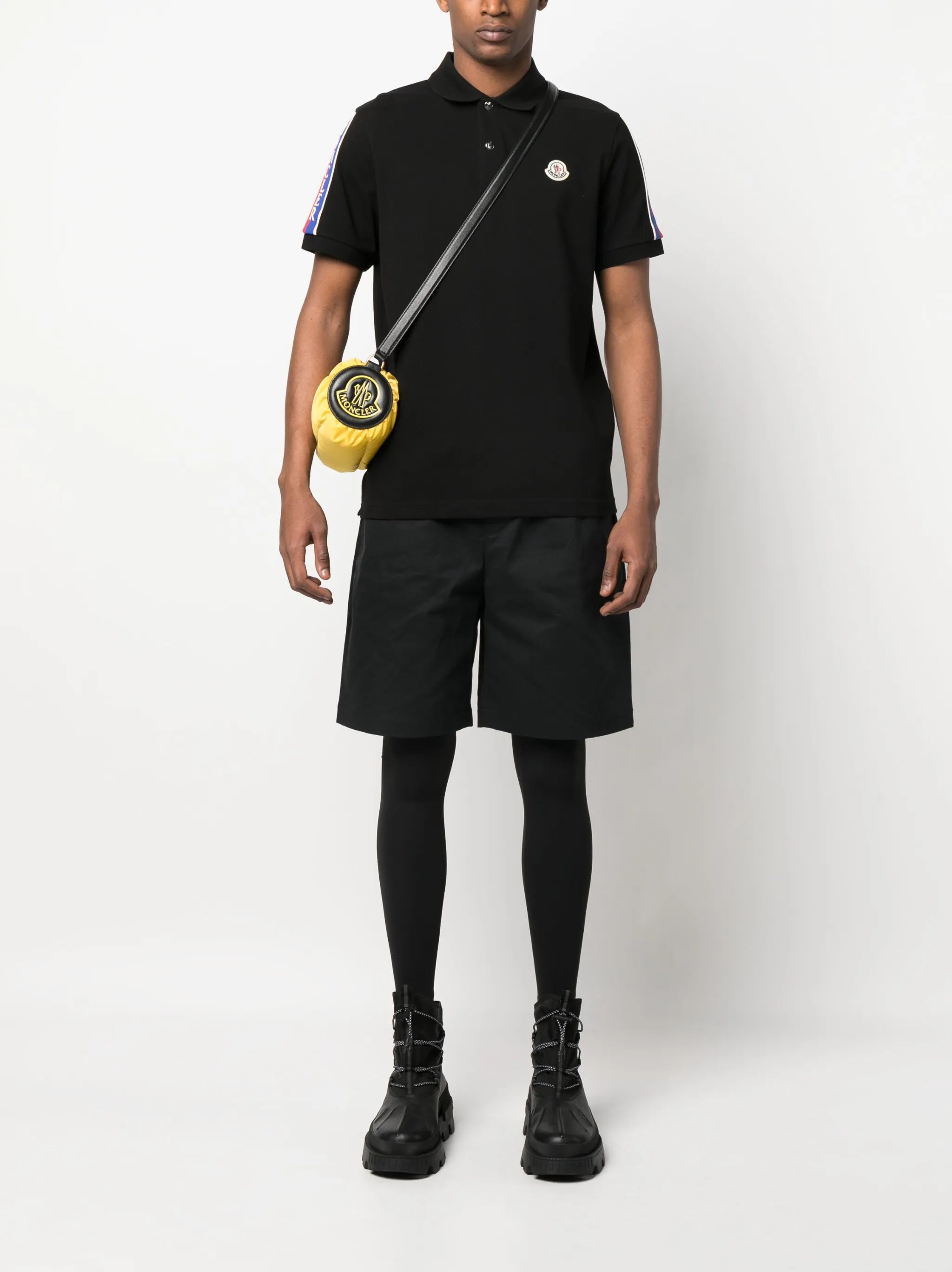 logo-patch cotton polo shirt