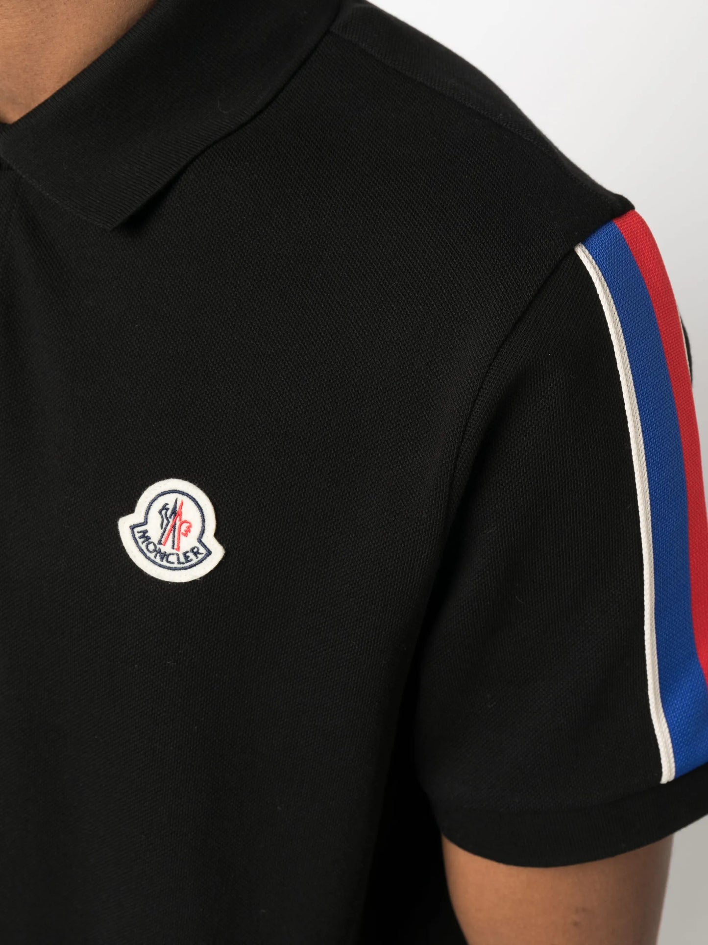logo-patch cotton polo shirt