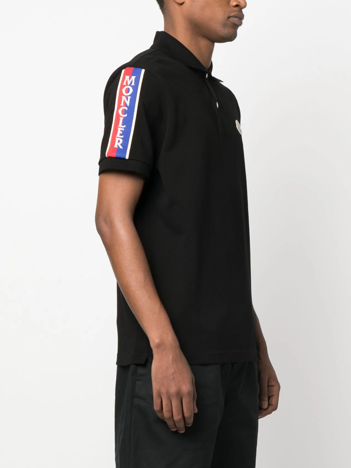 logo-patch cotton polo shirt
