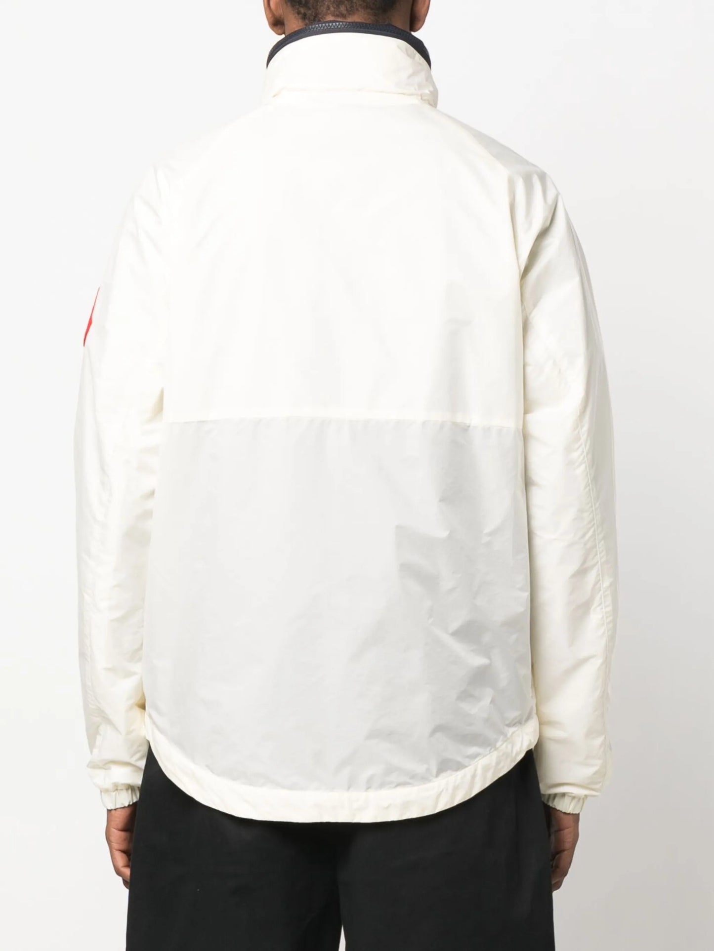 hooded zip-front jacket