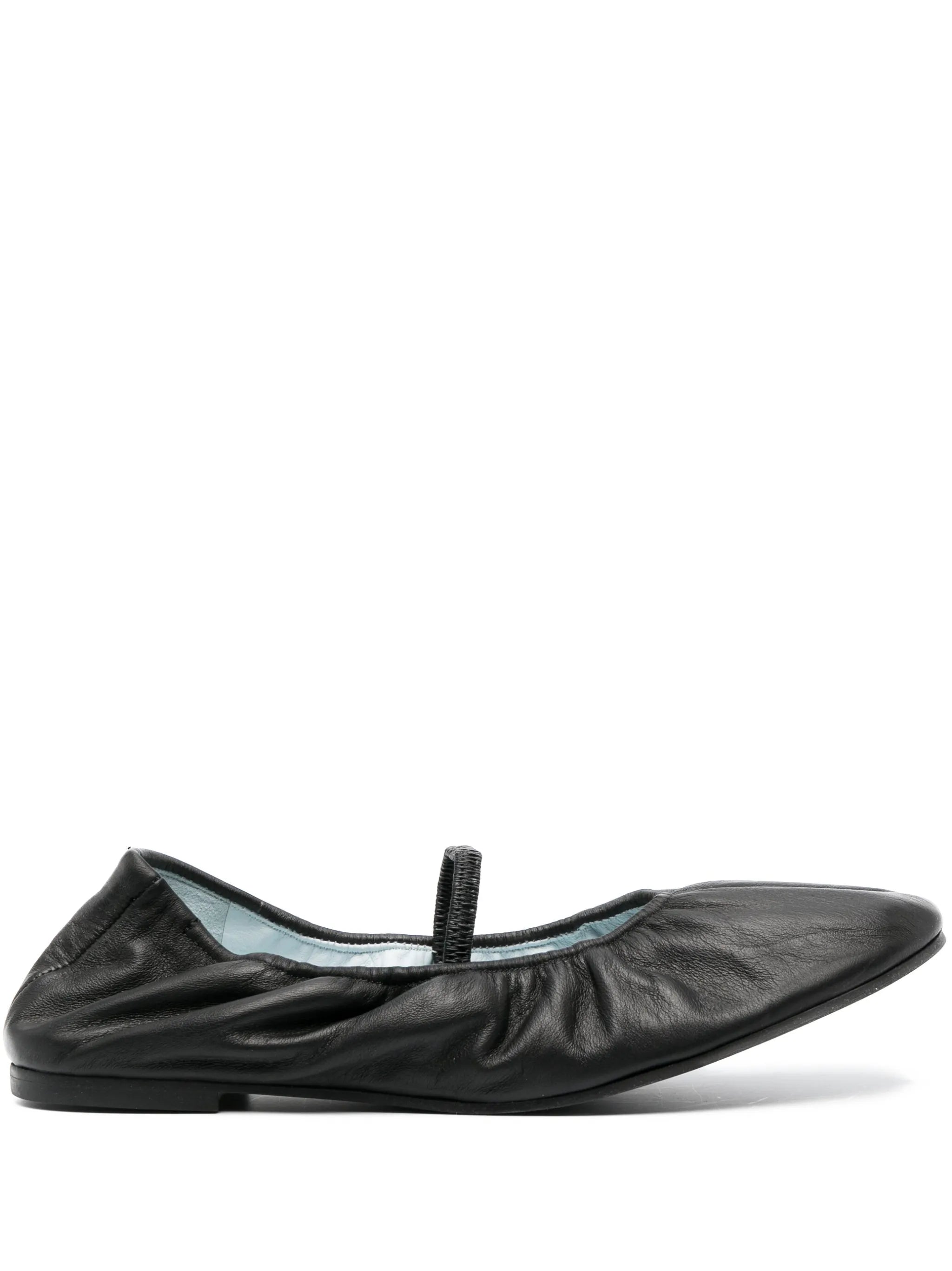 Buffy round-toe ballerinas