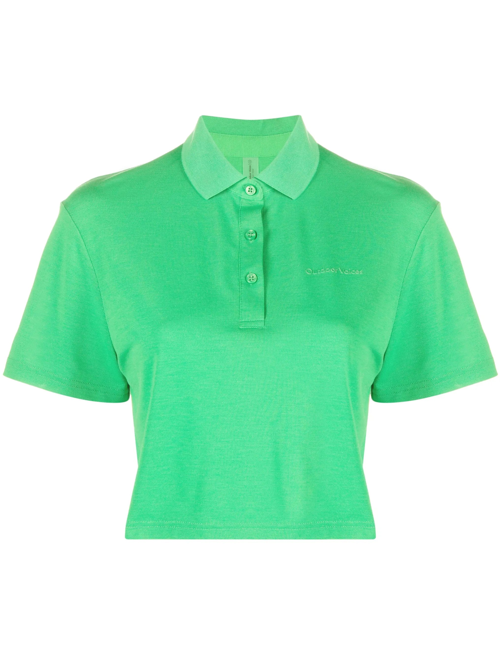 Birdie cropped polo shirt