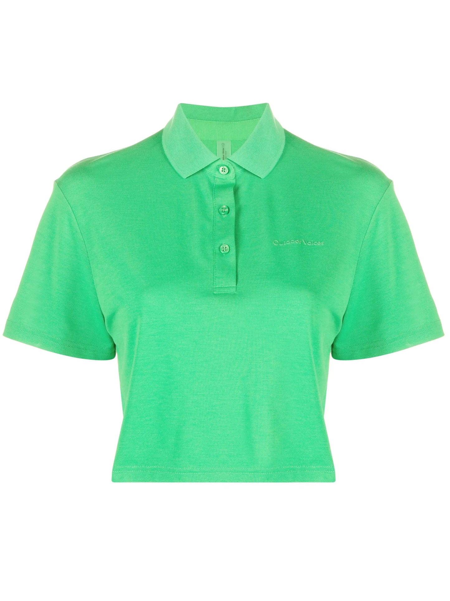 Birdie cropped polo shirt