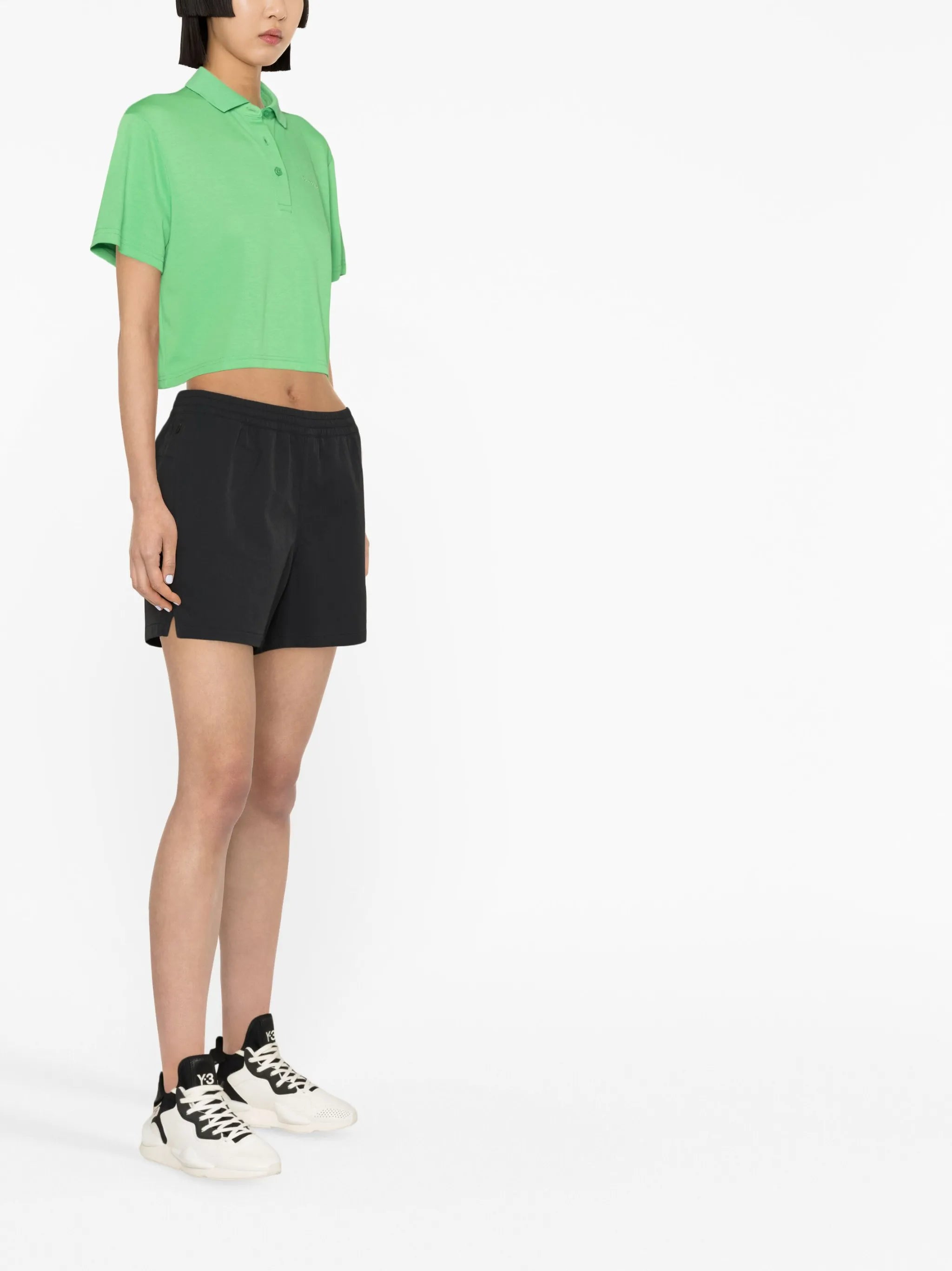Birdie cropped polo shirt