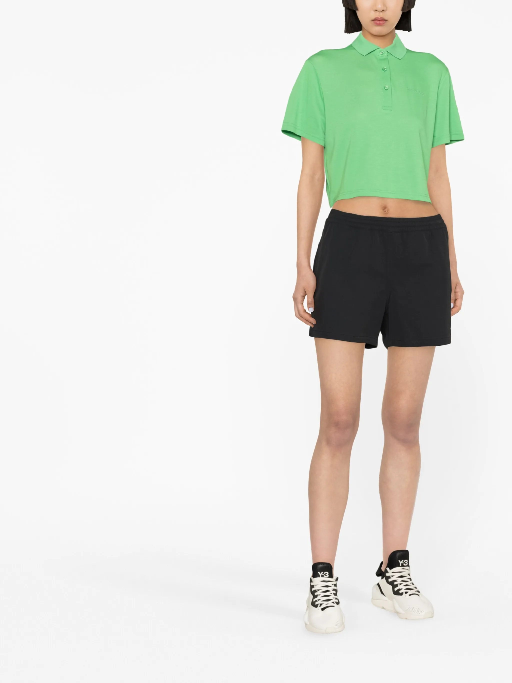 Birdie cropped polo shirt