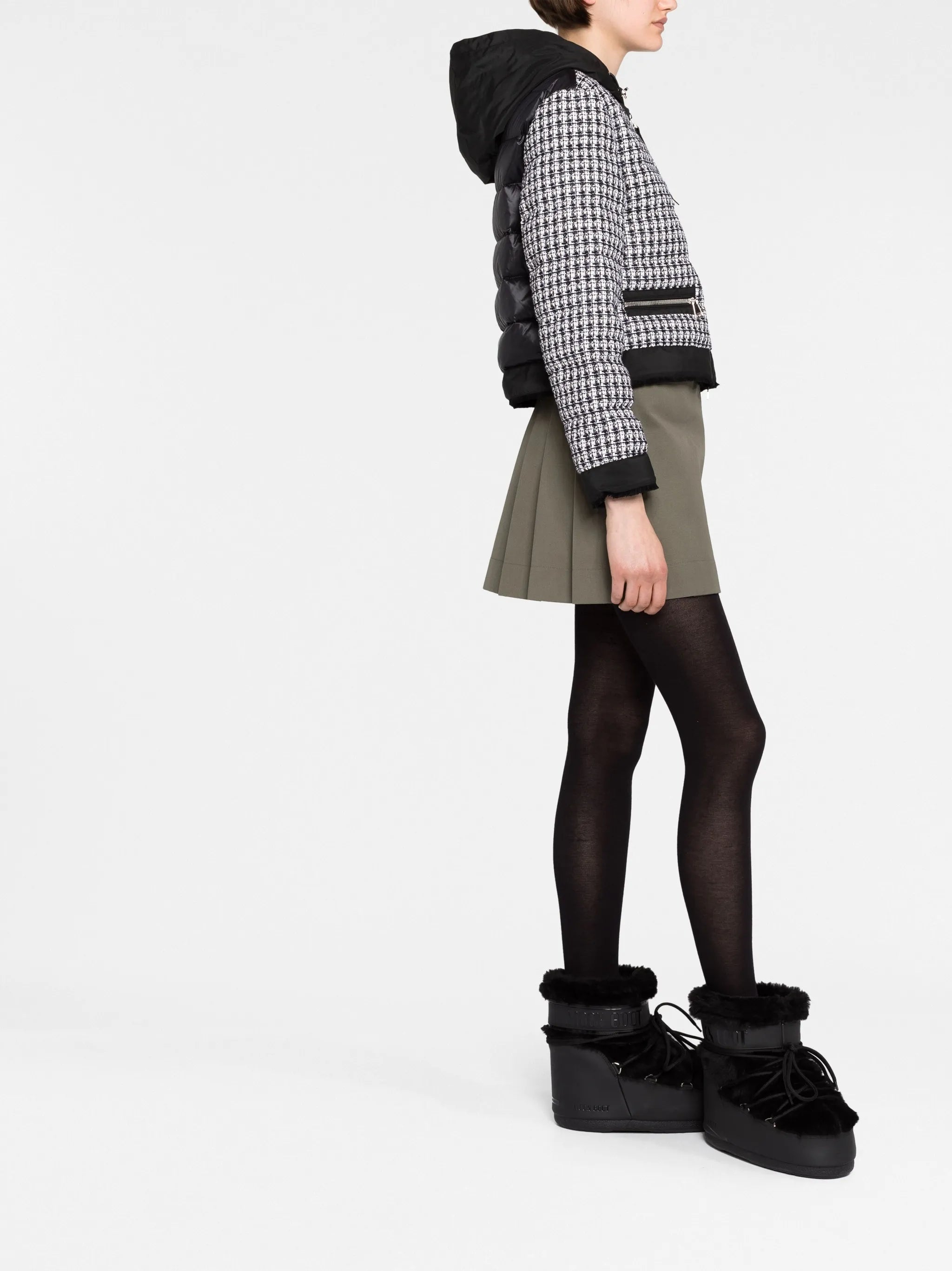 Remonay tweed puffer jacket