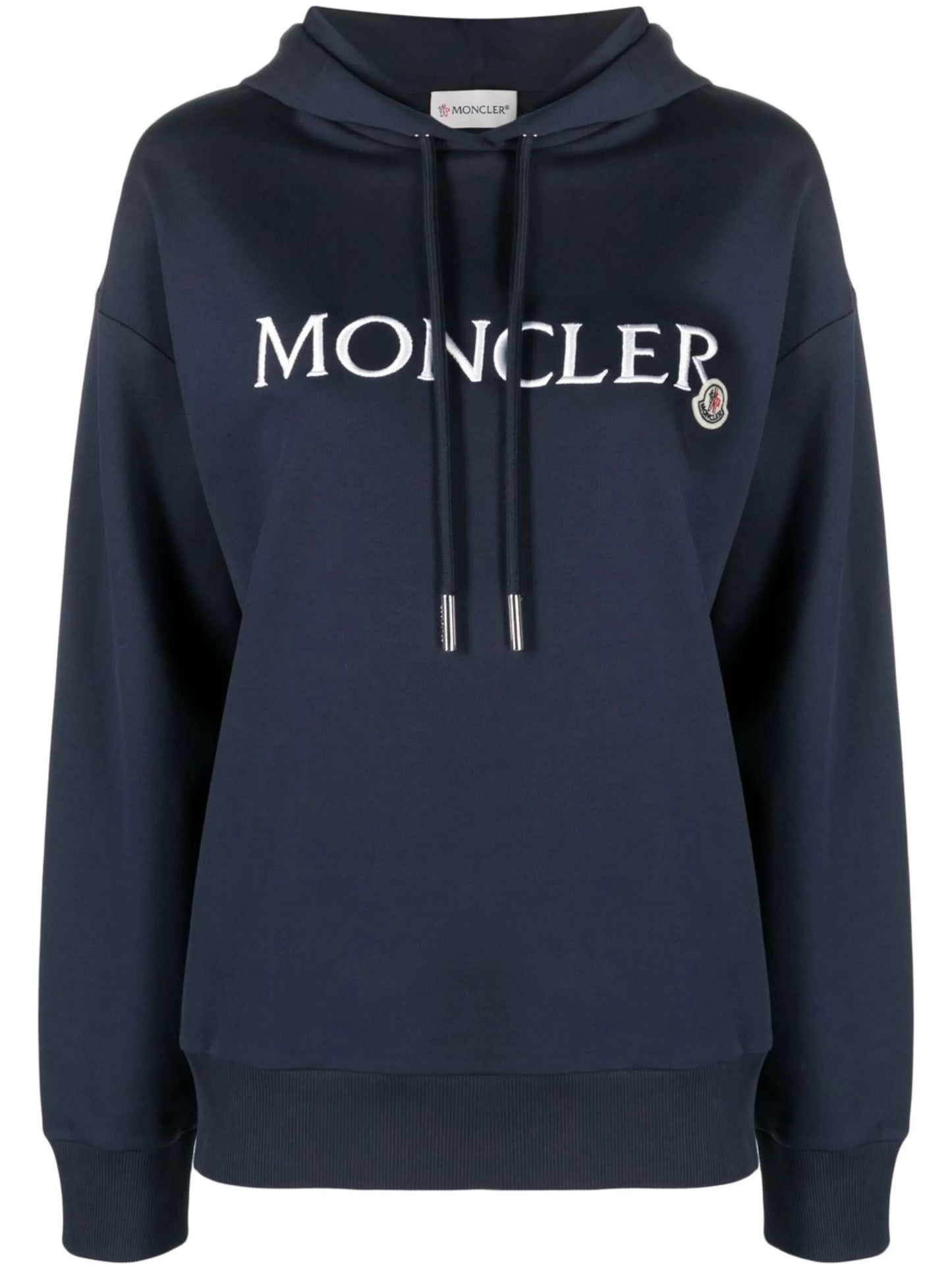 logo-embroidered cotton hoodie
