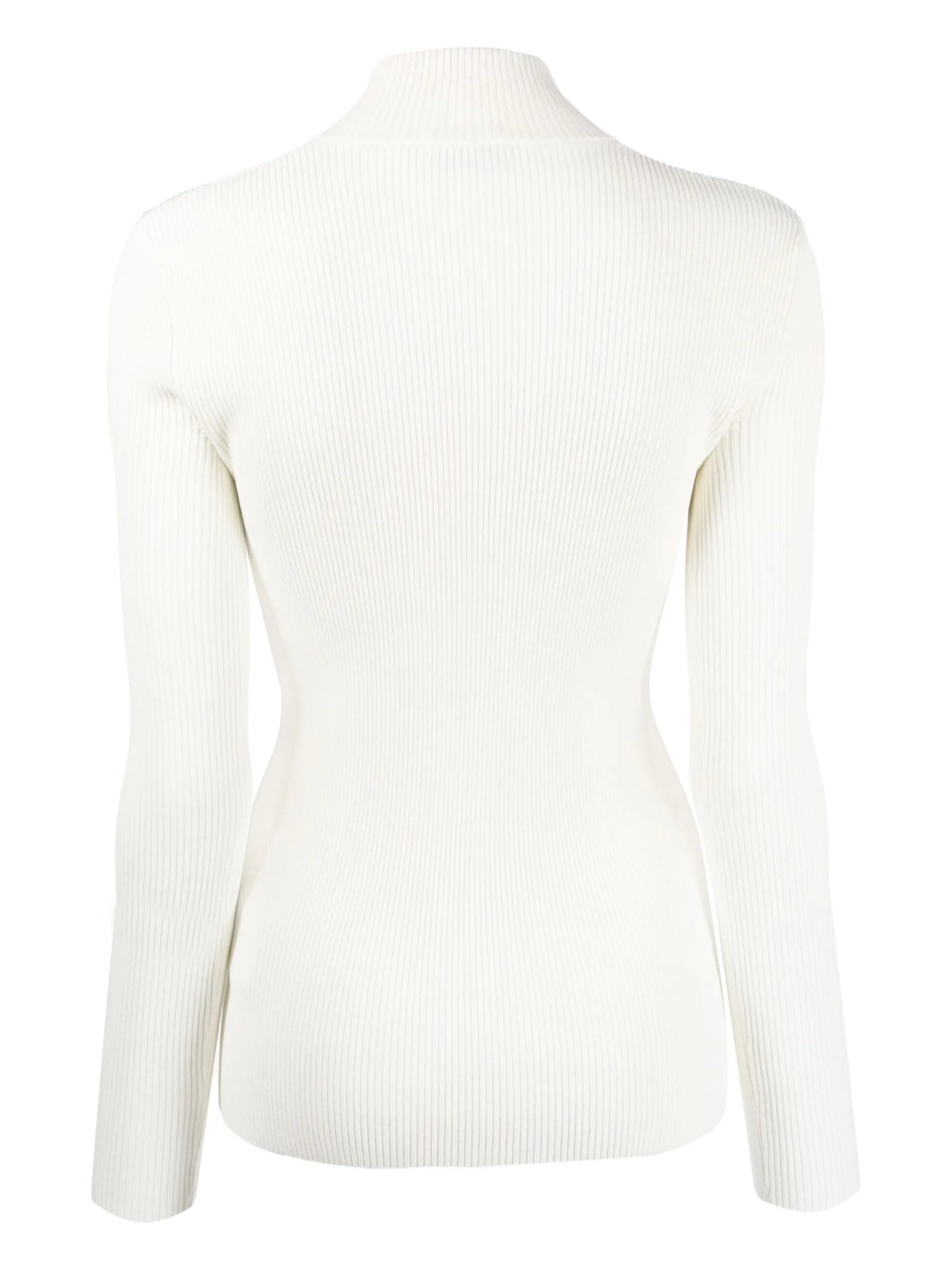 long-sleeve ribbed jumper