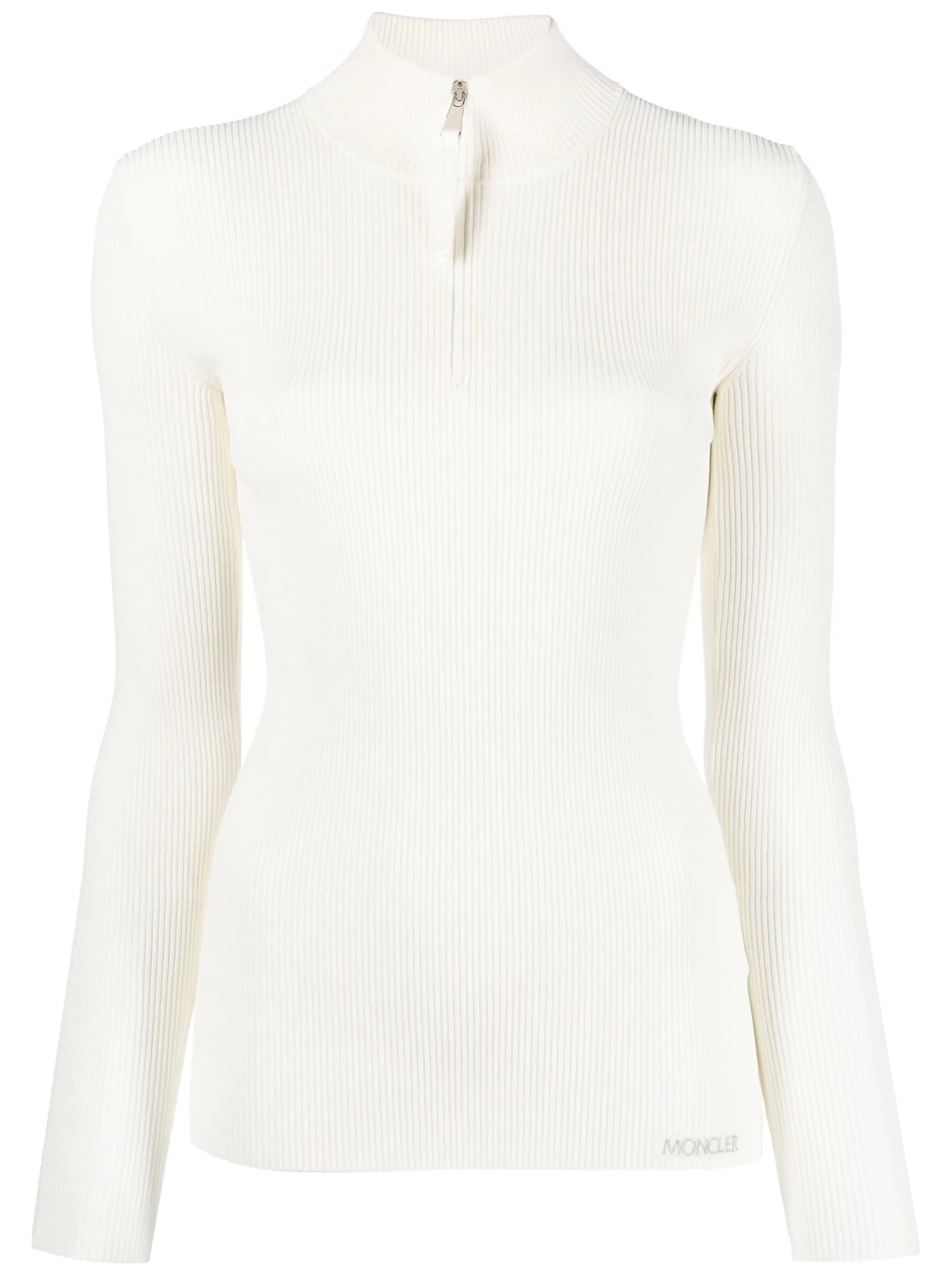 long-sleeve ribbed jumper