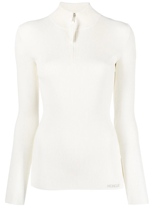 long-sleeve ribbed jumper