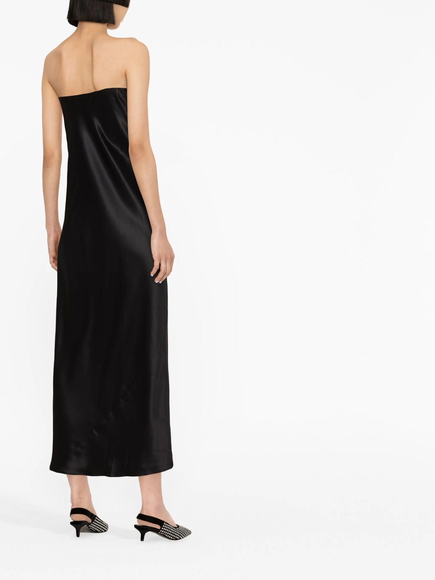 Joanna off-shoulder silk dress