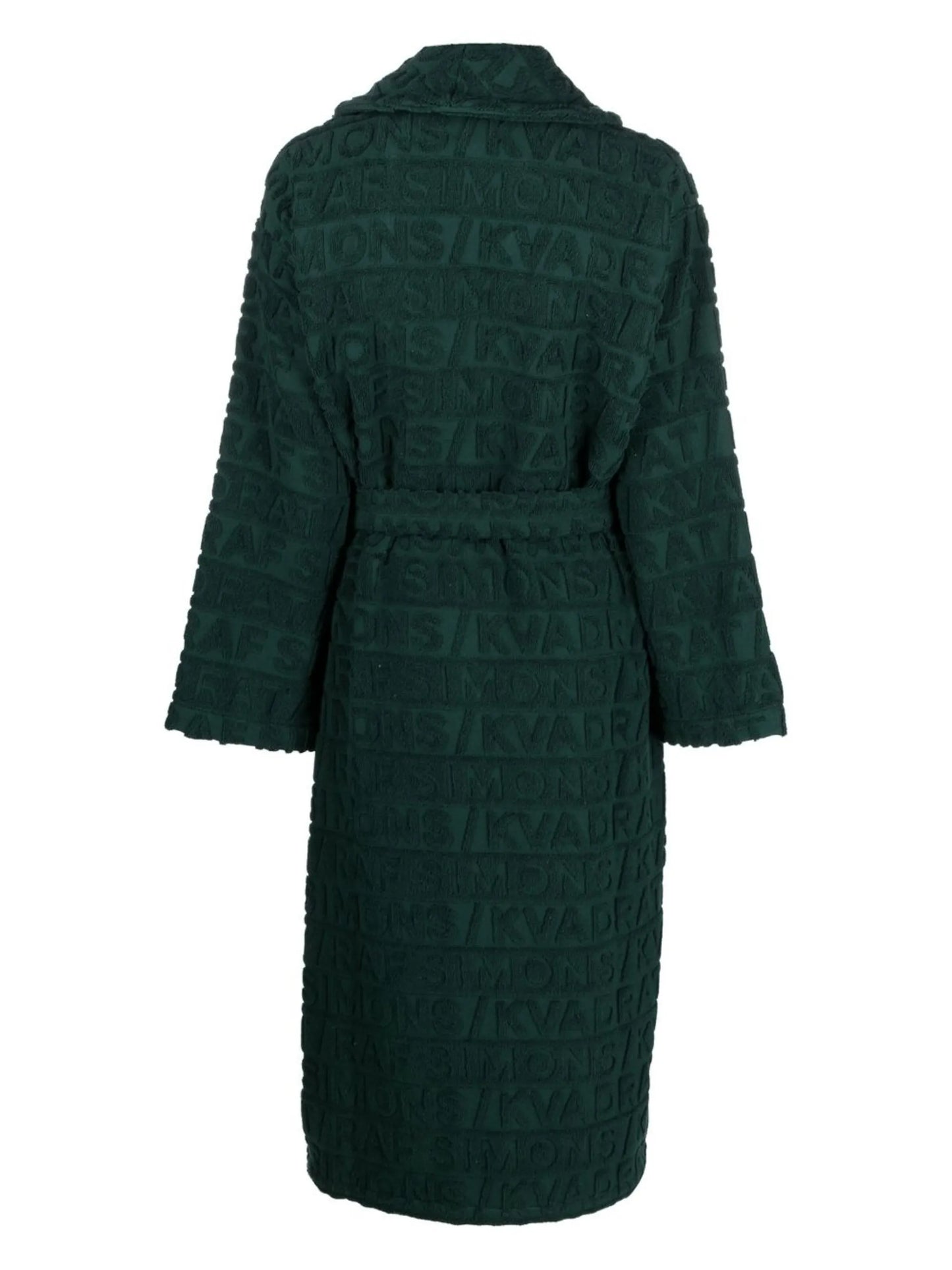 x Raf embossed-logo bathrobe