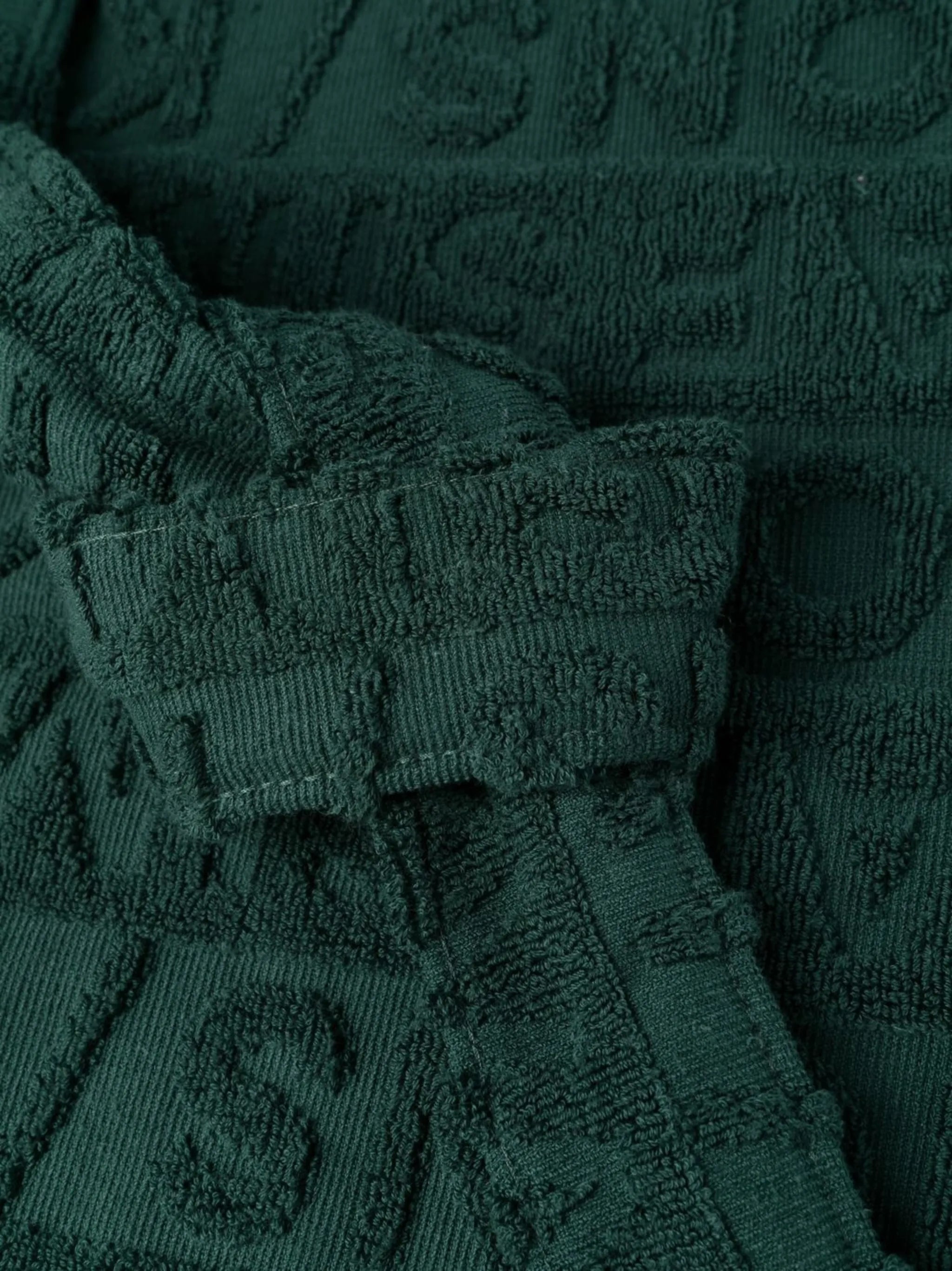 x Raf embossed-logo bathrobe