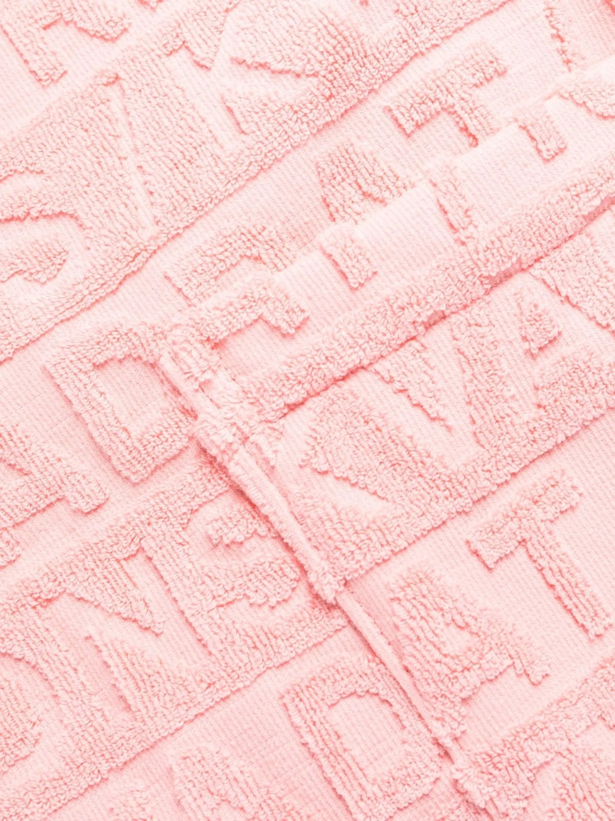 x Raf embossed-logo bathrobe