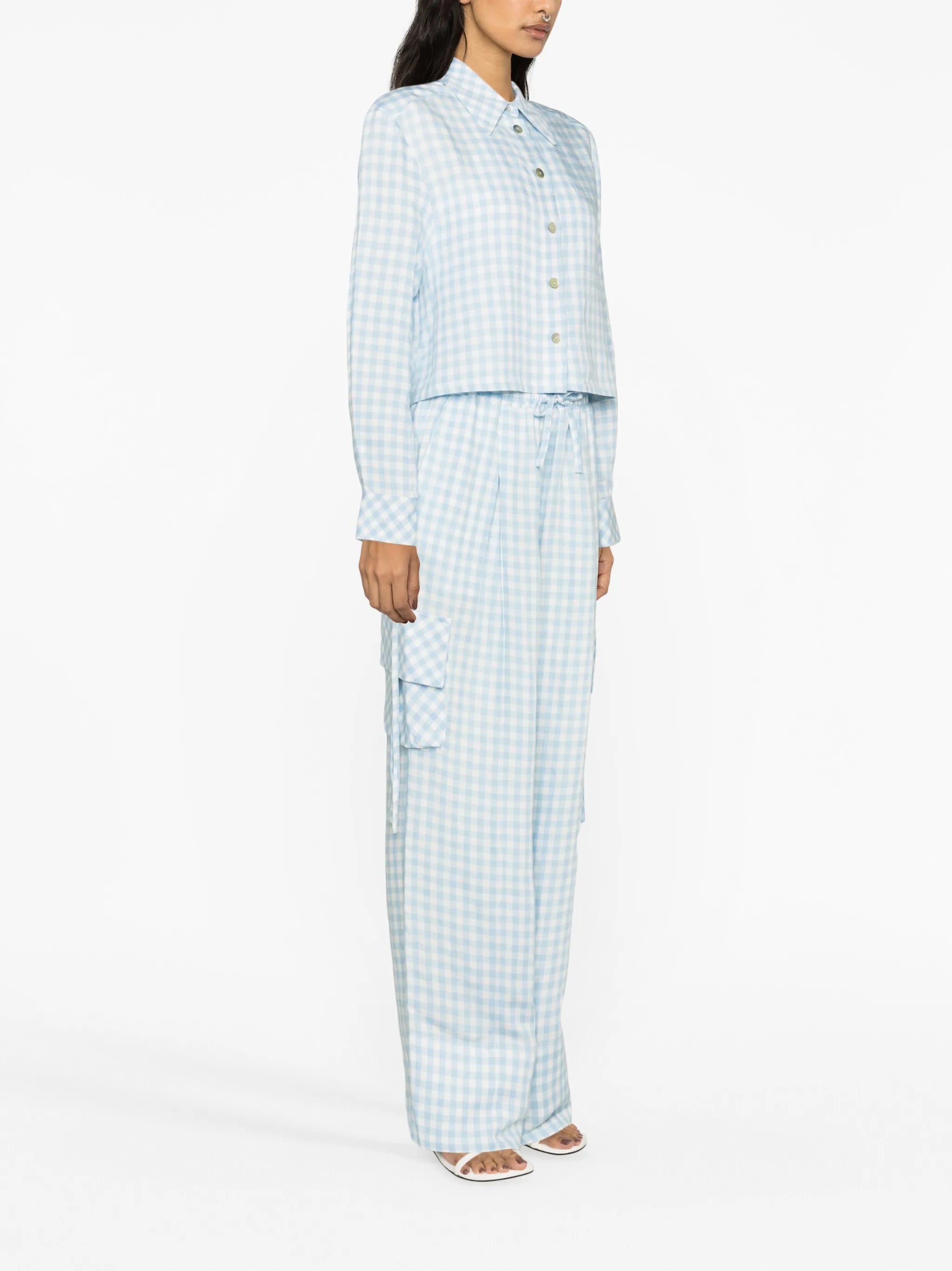Safari linen-blend shirt