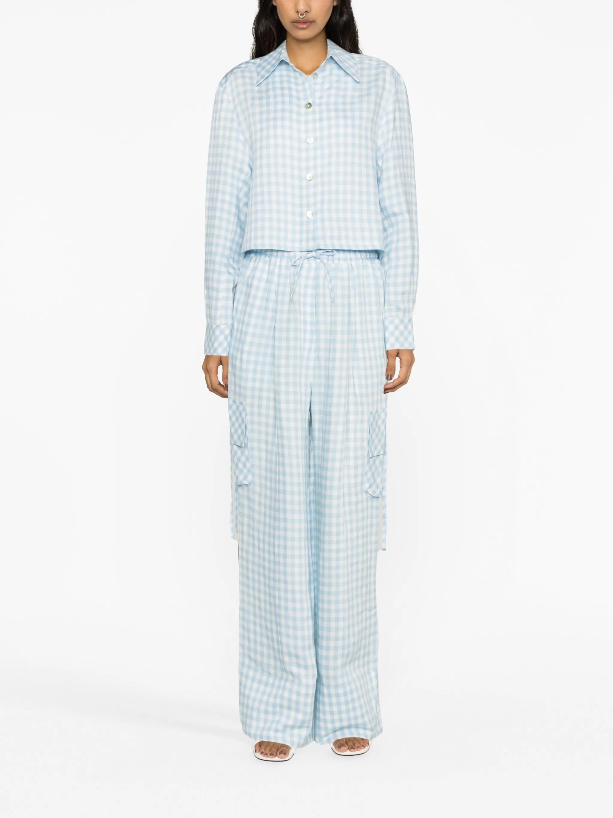 Safari linen-blend shirt