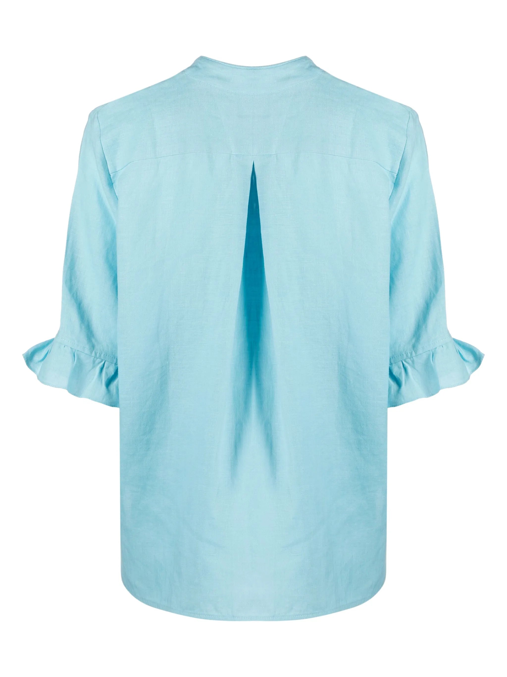 ruffled linen lounge suit