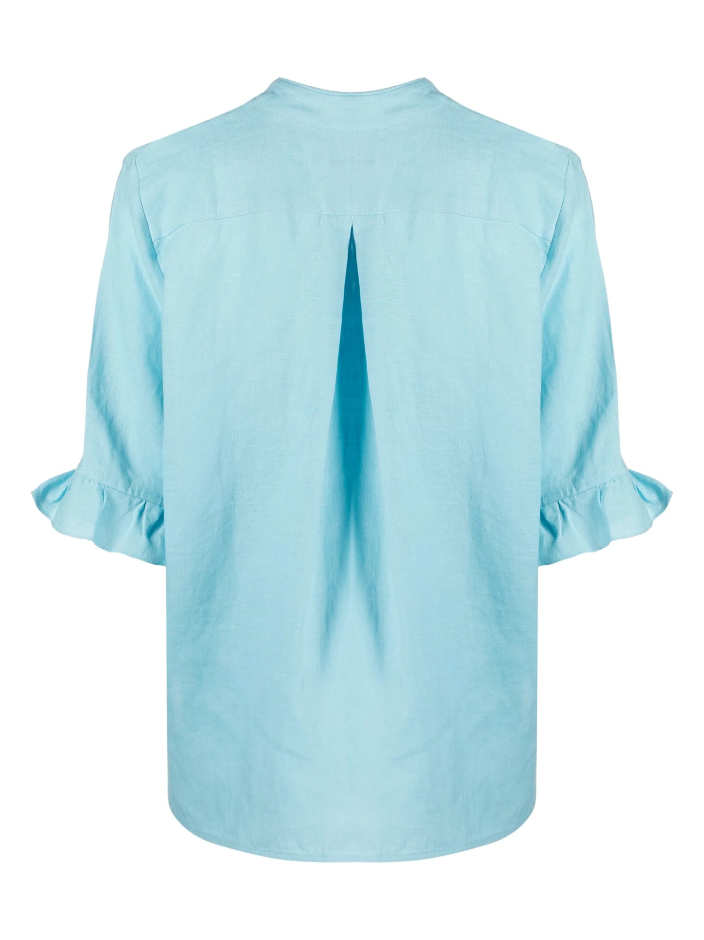 ruffled linen lounge suit