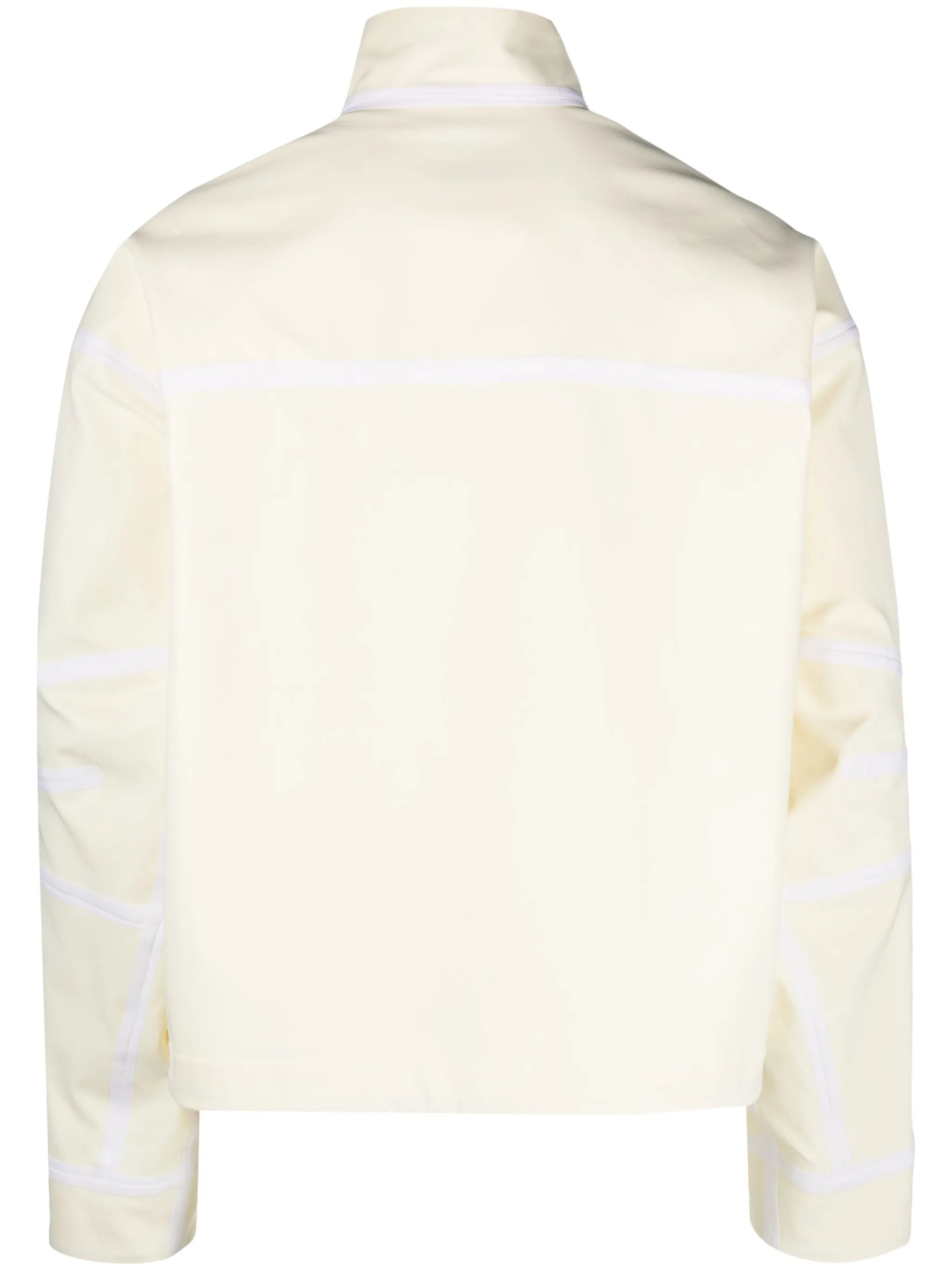 high-neck zip-fastening jacket