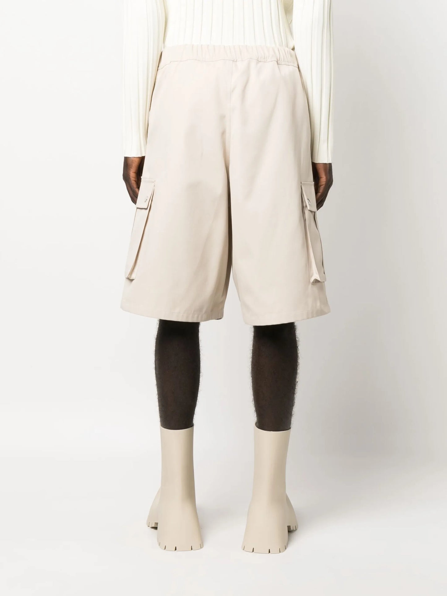 elasticated waistband bermuda shorts