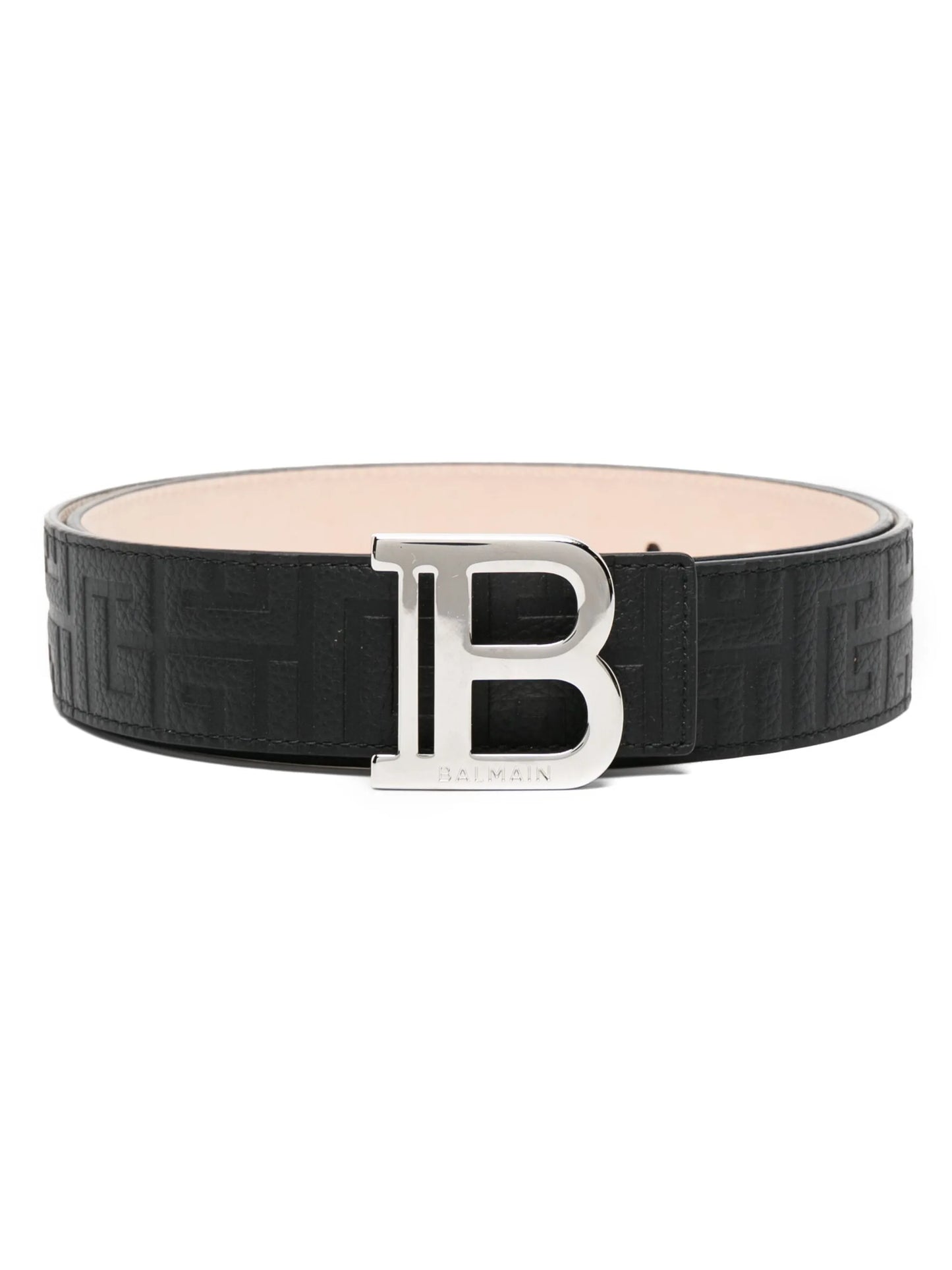 B-belt logo-plaque belt