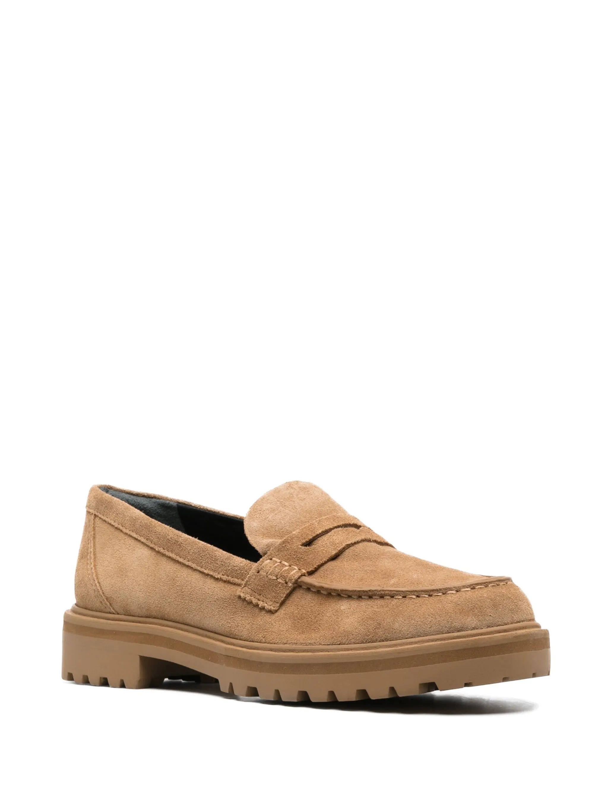 Agathea chunky suede loafers