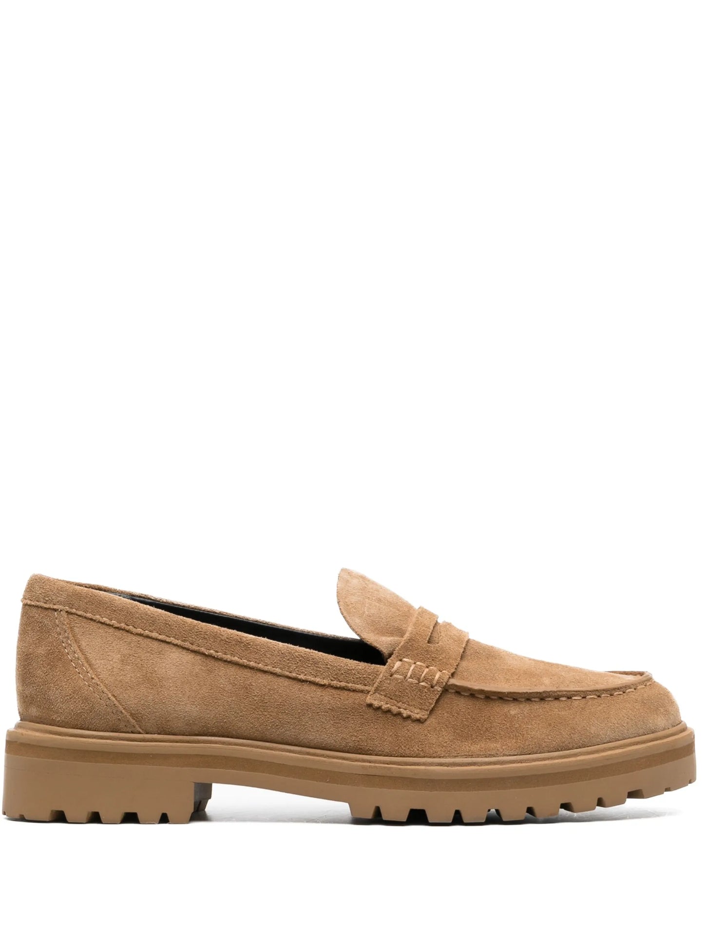 Agathea chunky suede loafers