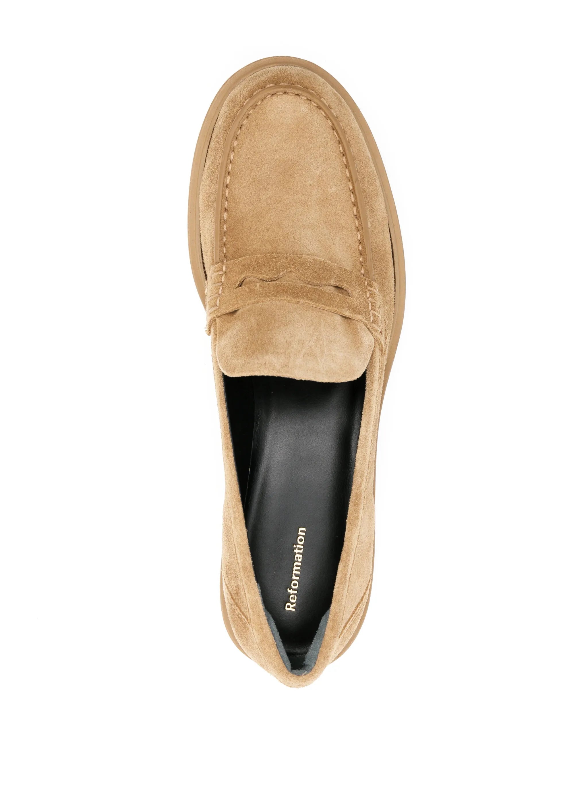 Agathea chunky suede loafers