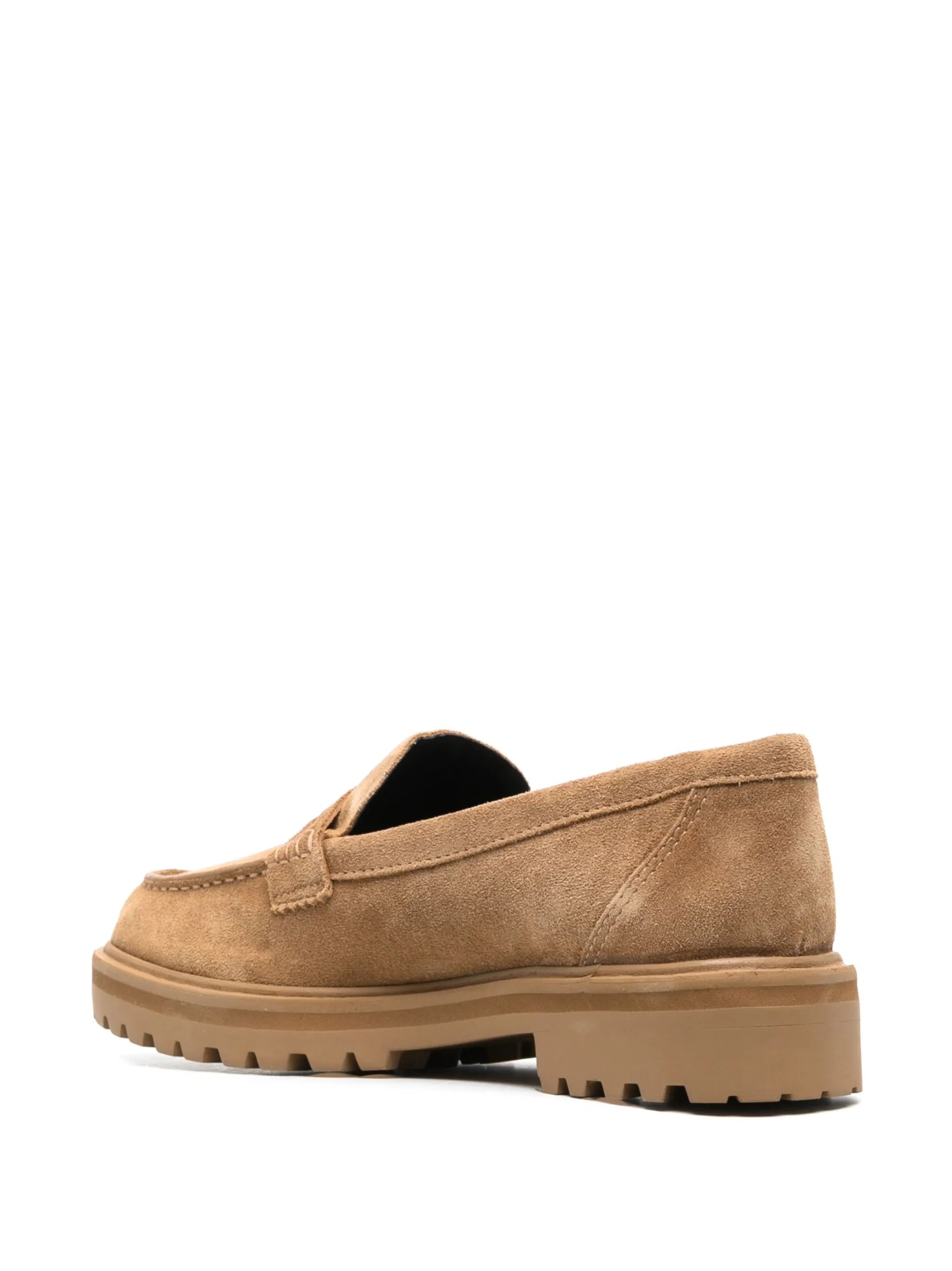 Agathea chunky suede loafers