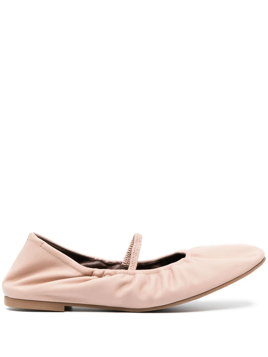 Buffy round-toe ballerinas