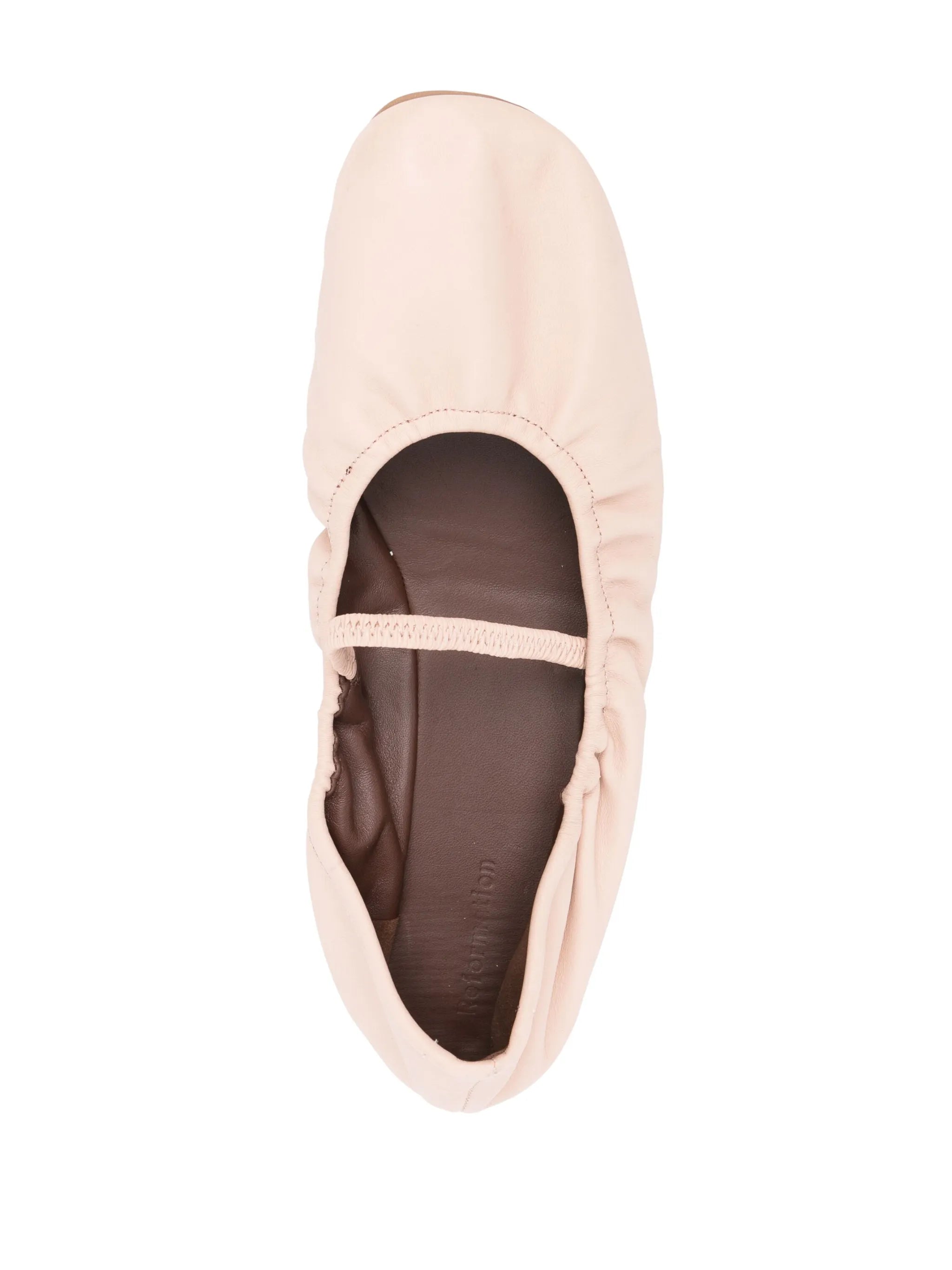 Buffy round-toe ballerinas