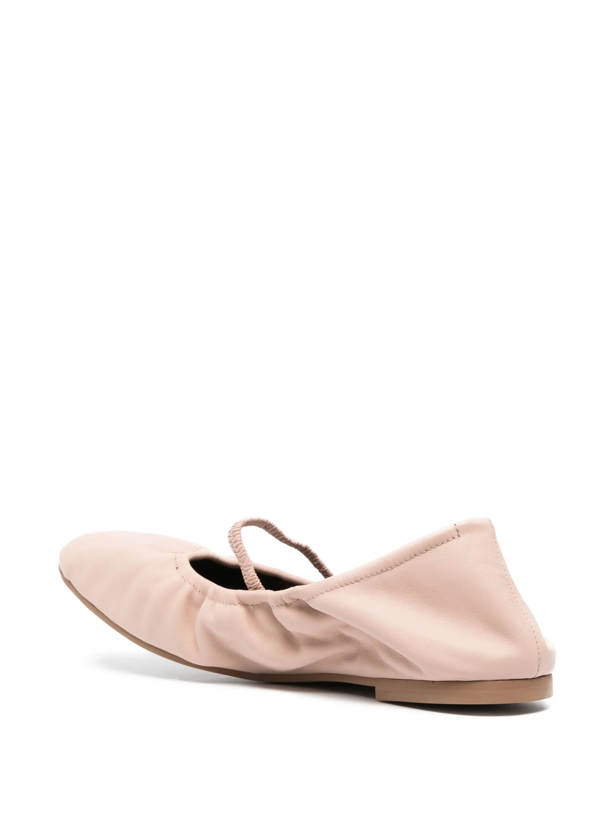 Buffy round-toe ballerinas