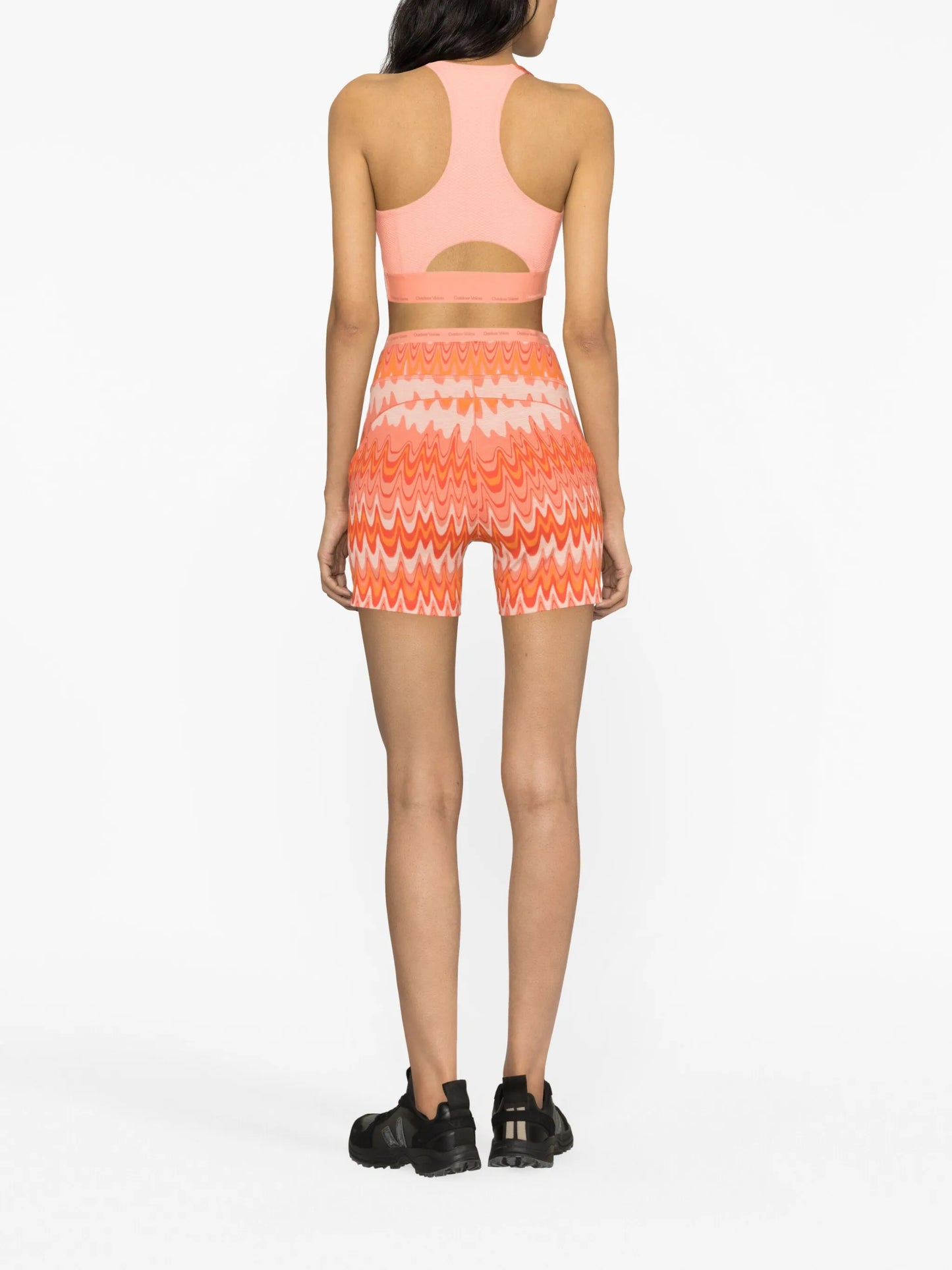 Doing Things Thrive printed sports bra