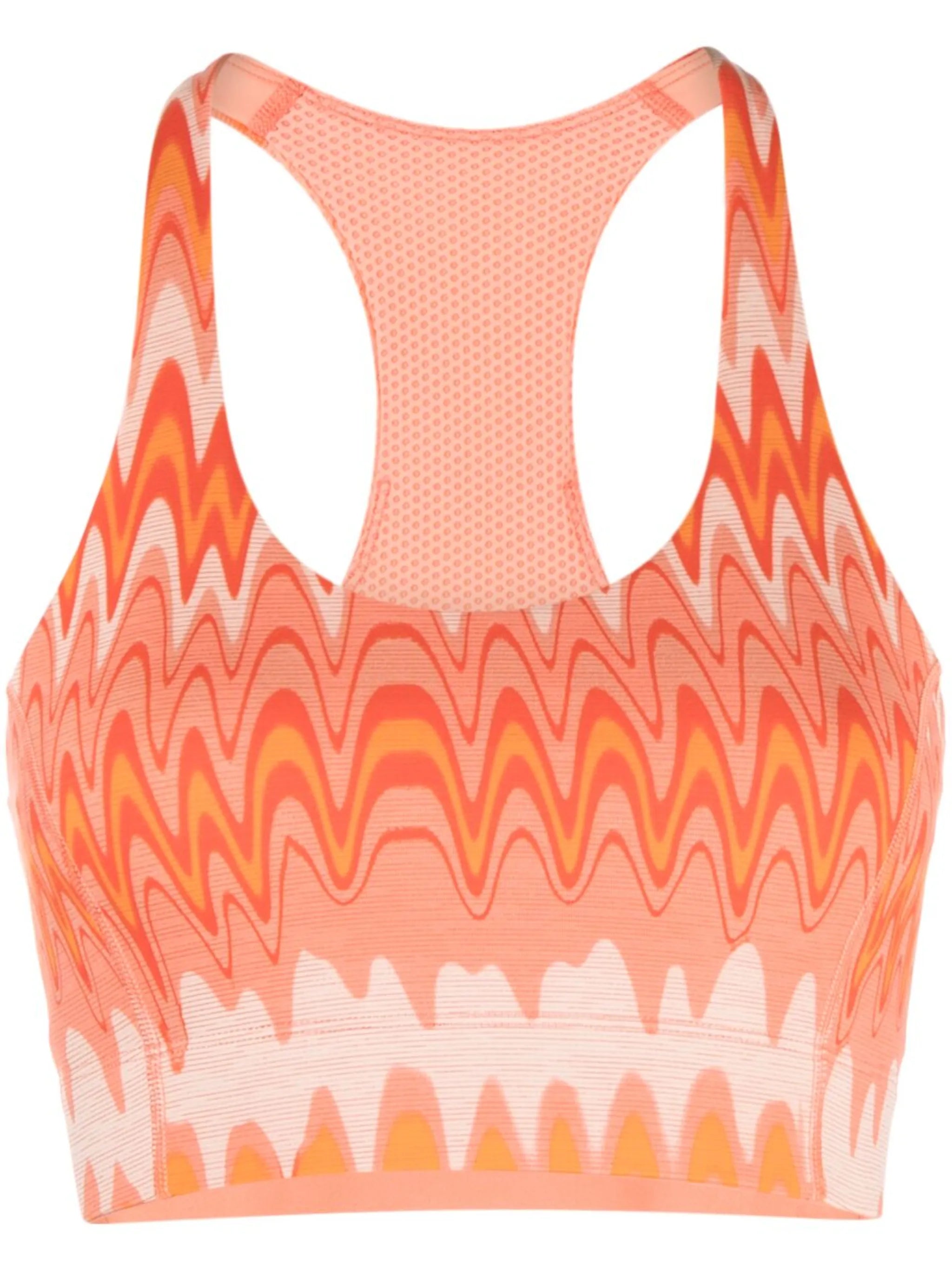 Doing Things Thrive printed sports bra
