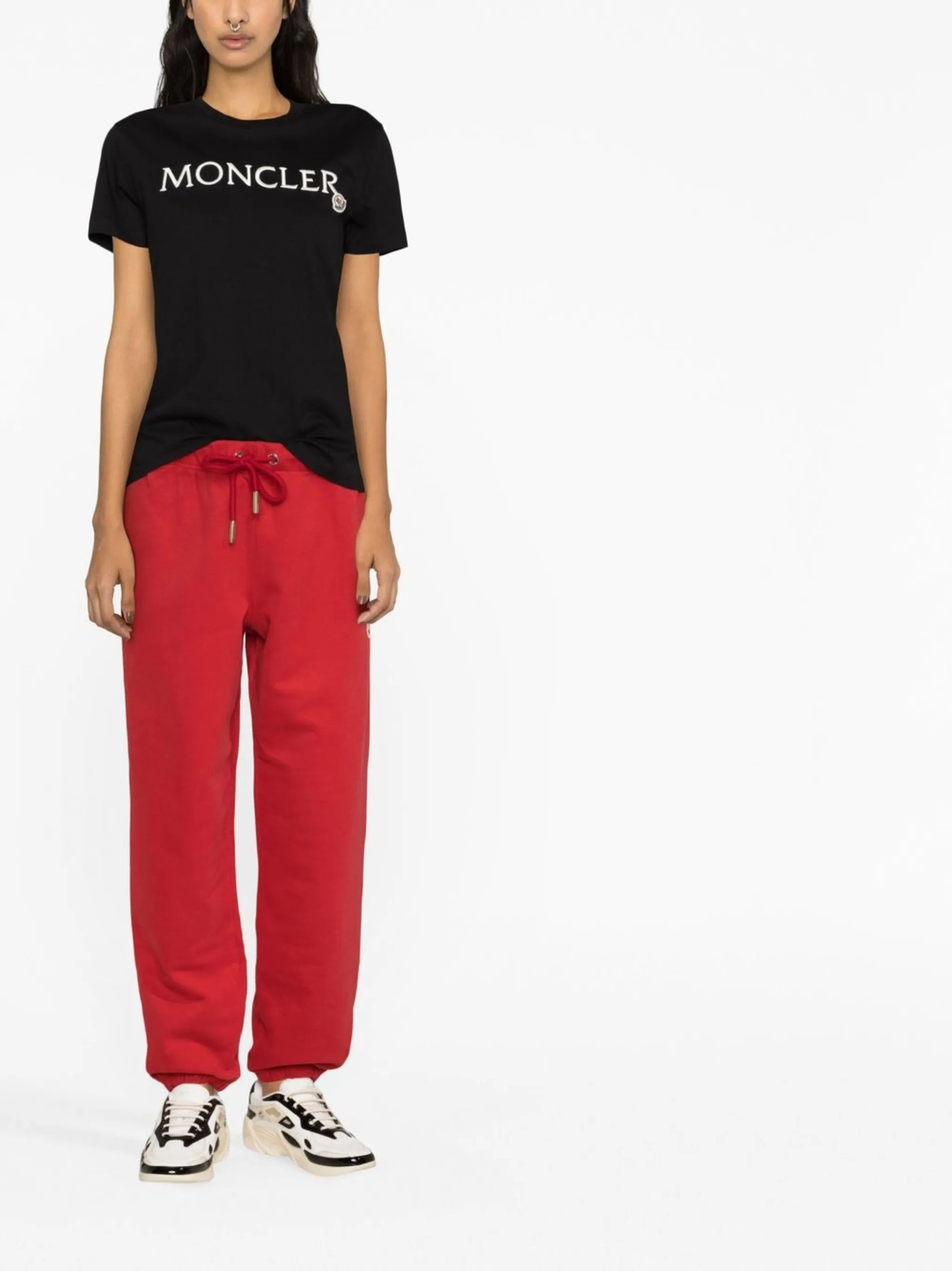 logo-embroidered cotton T-shirt