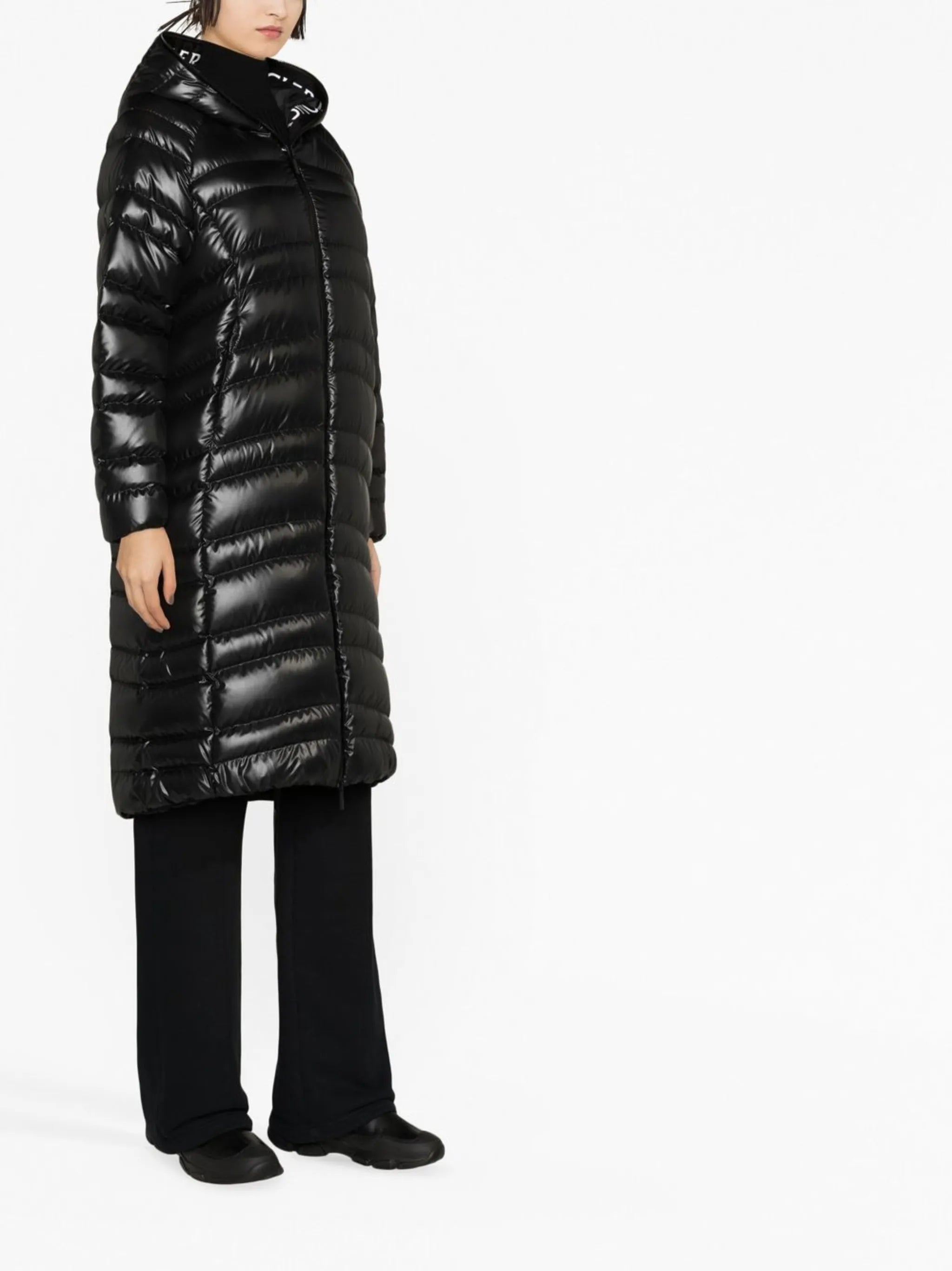 Black Apogon Long Padded Jacket