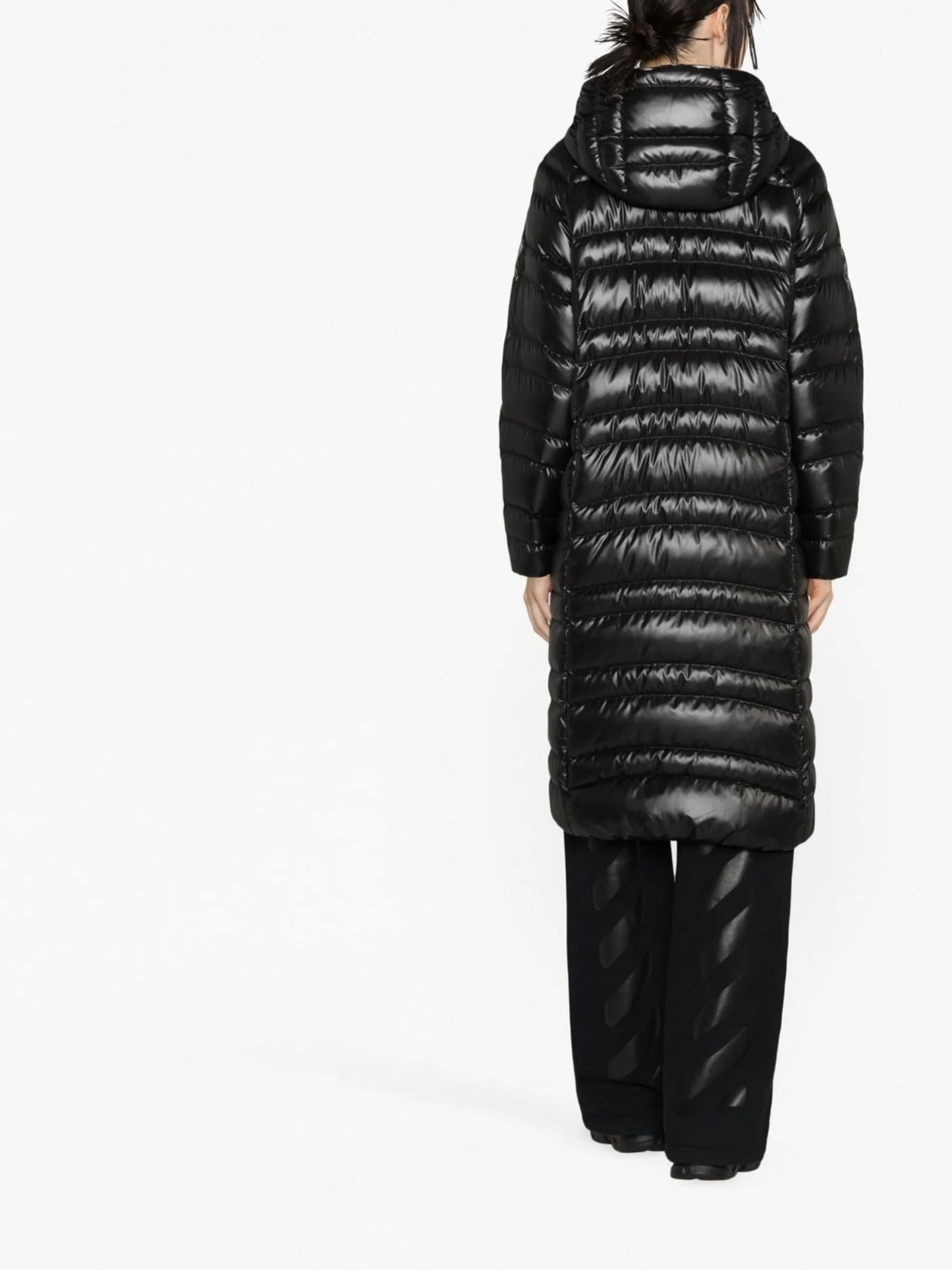 Black Apogon Long Padded Jacket
