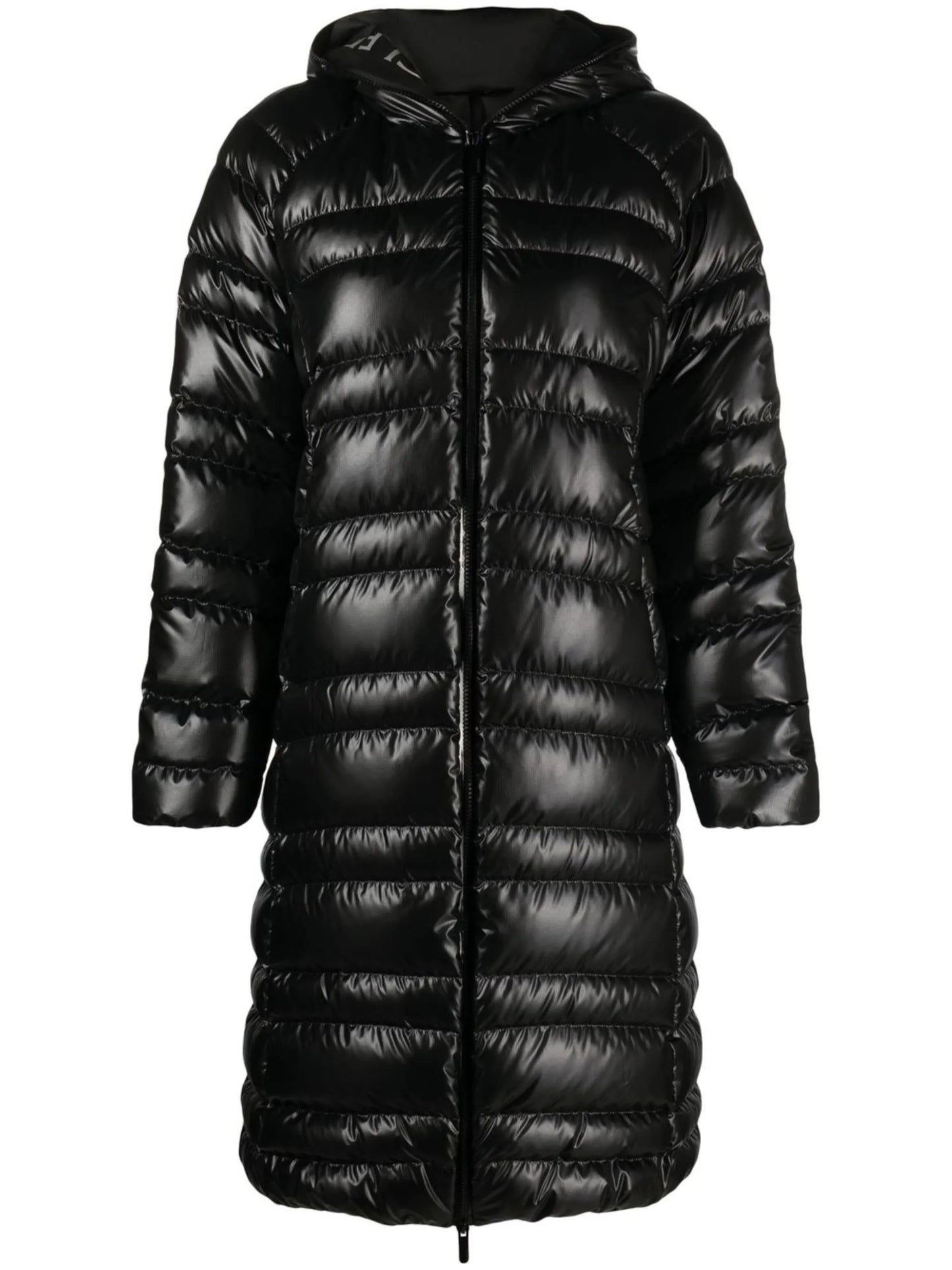 Black Apogon Long Padded Jacket