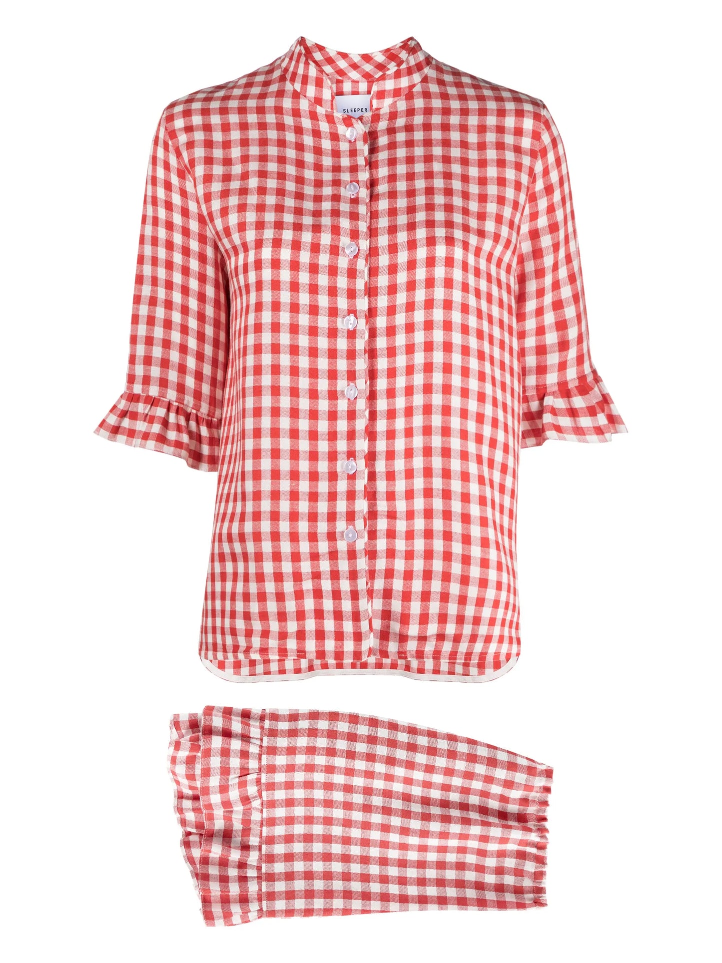 check-print pyjama set