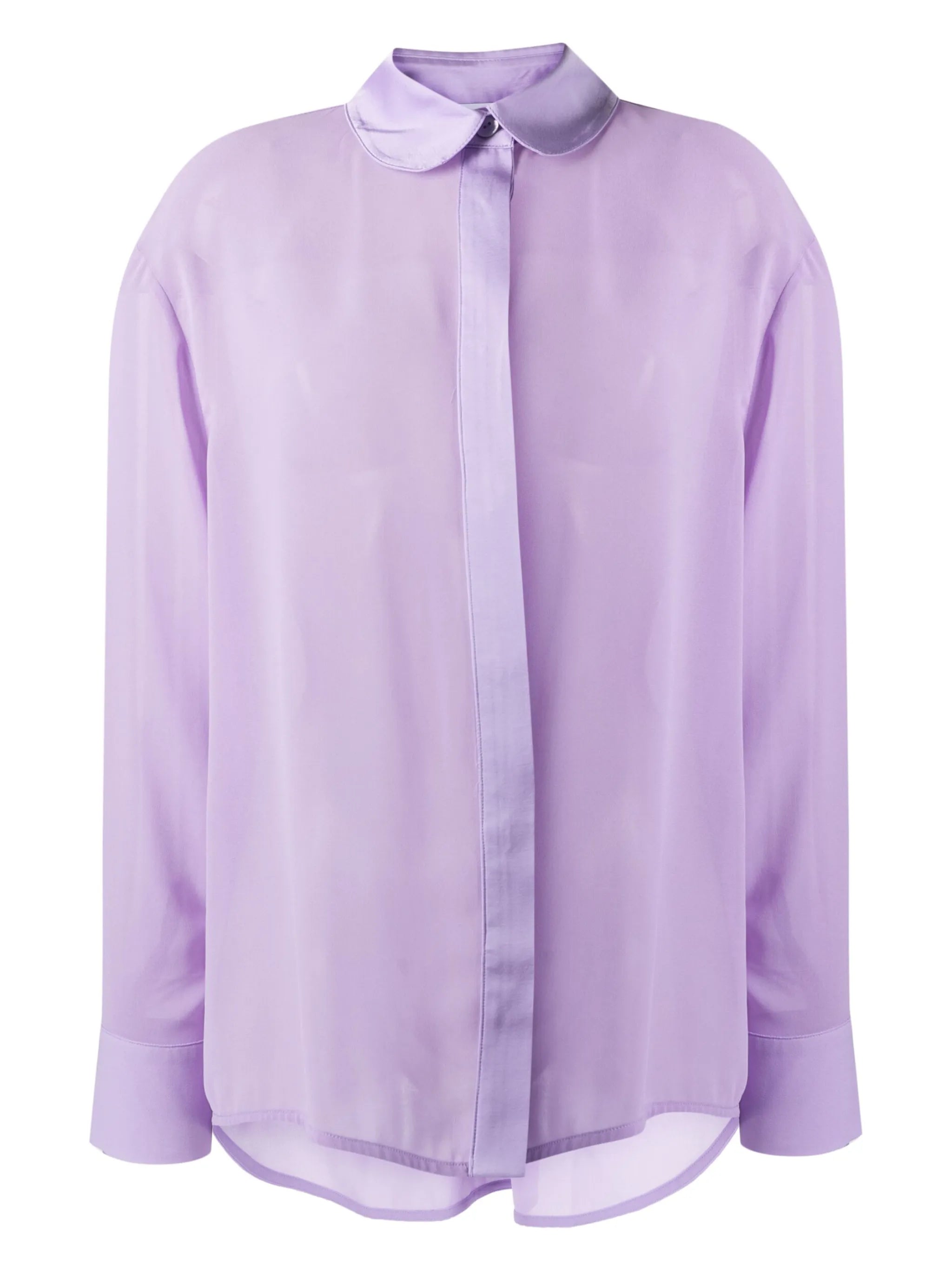 semi-sheer pyjama shirt