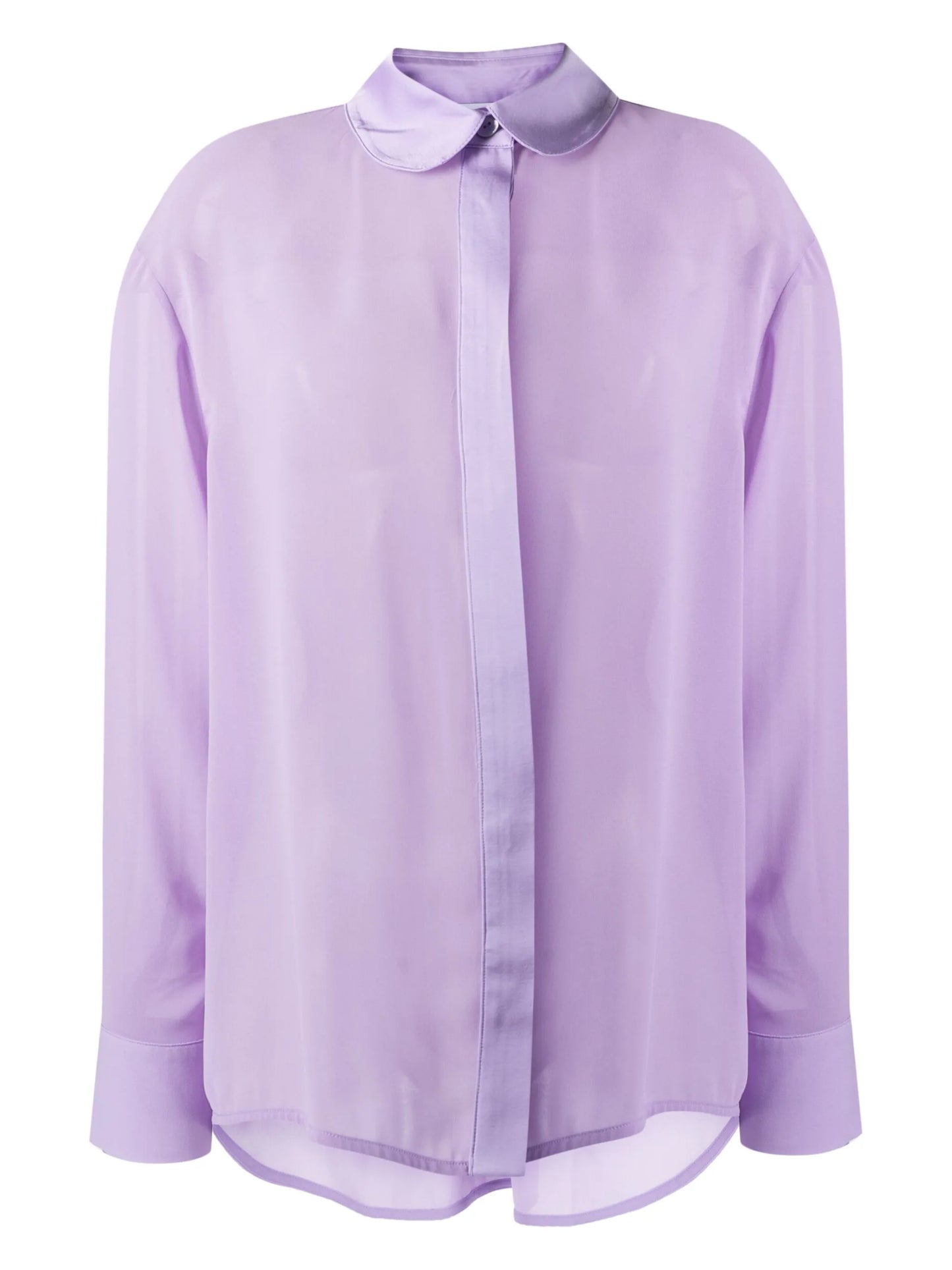 semi-sheer pyjama shirt