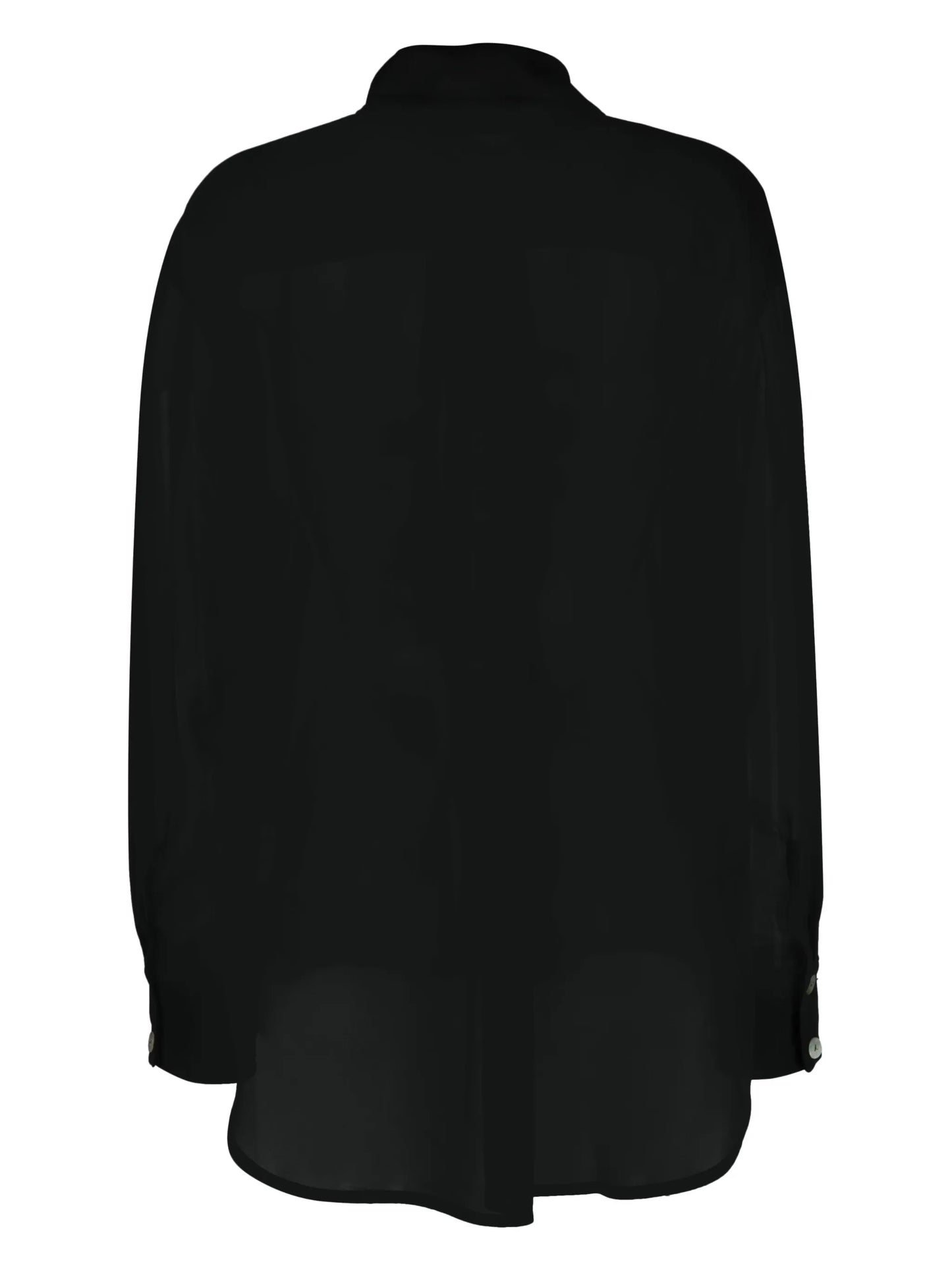 long-sleeve sheer blouse