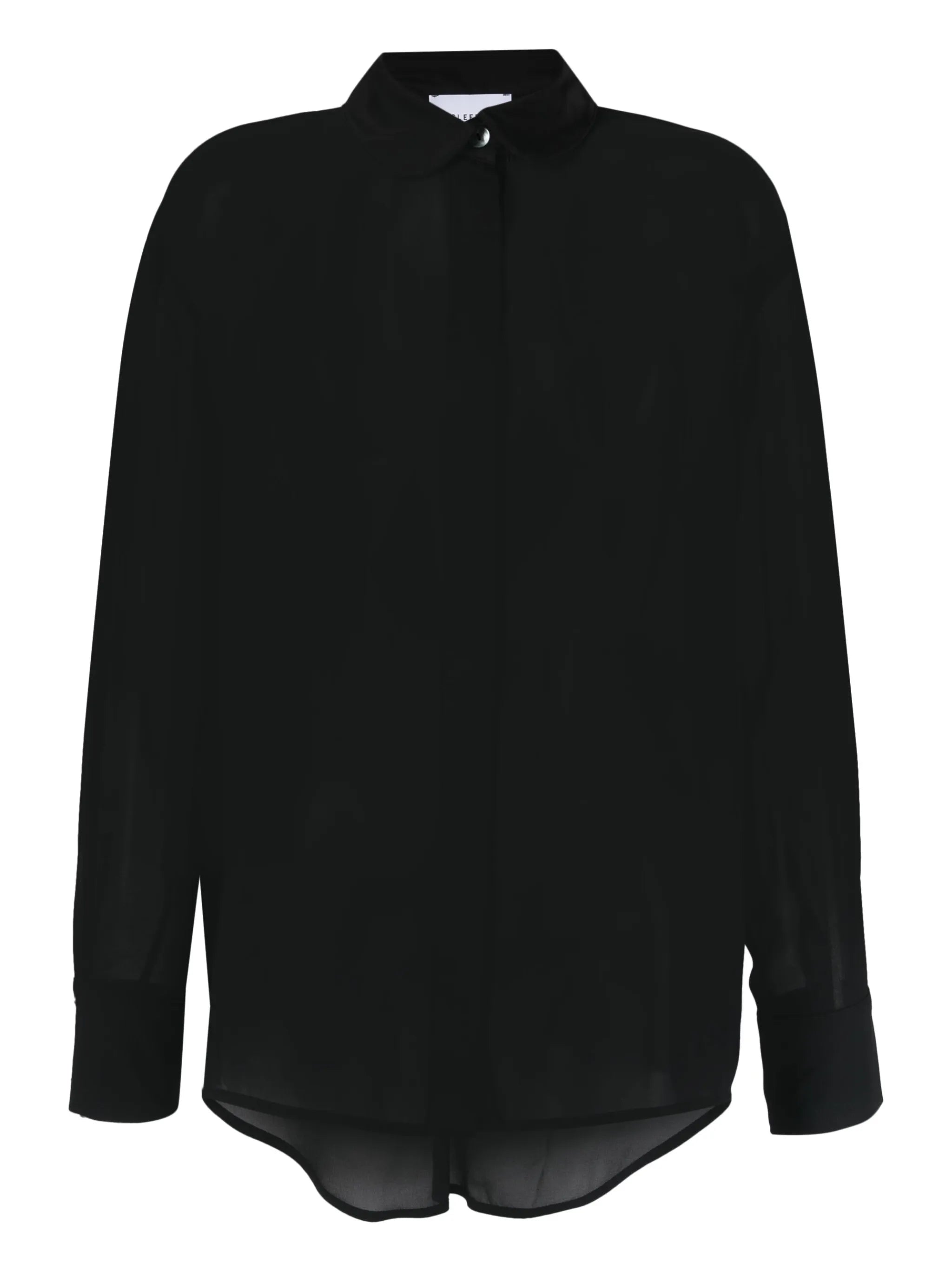 long-sleeve sheer blouse