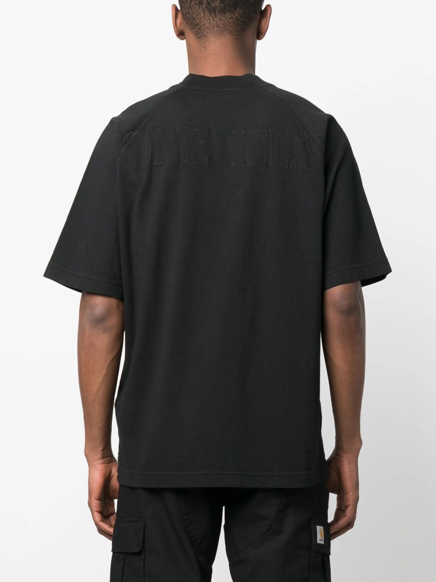 logo-embroidered cotton T-shirt