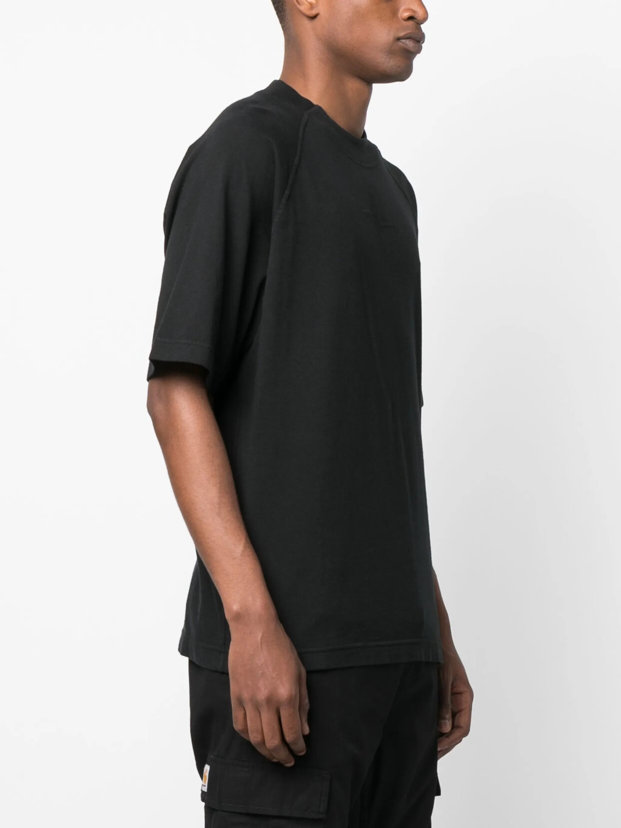 logo-embroidered cotton T-shirt