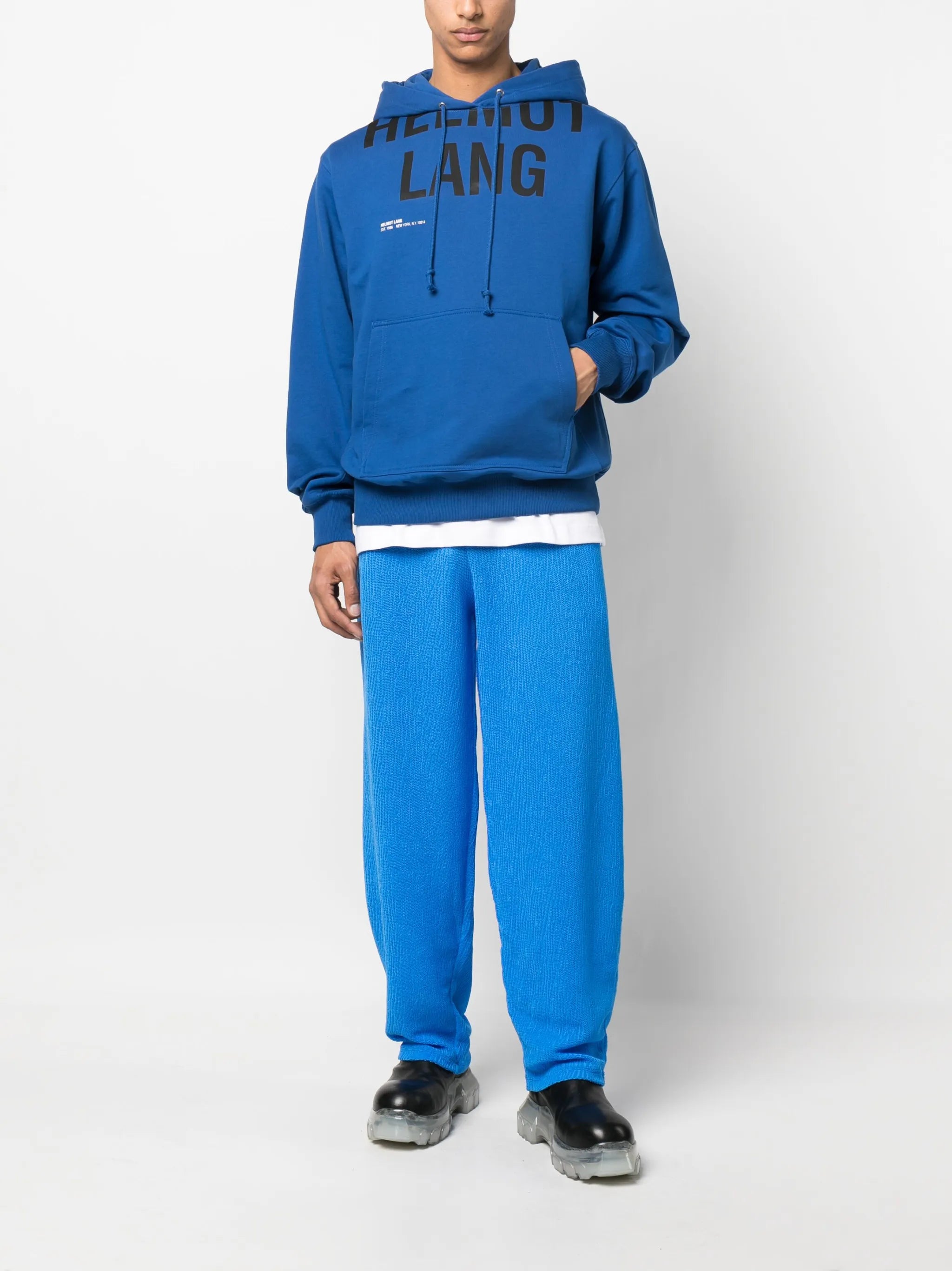 logo-print long-sleeve hoodie