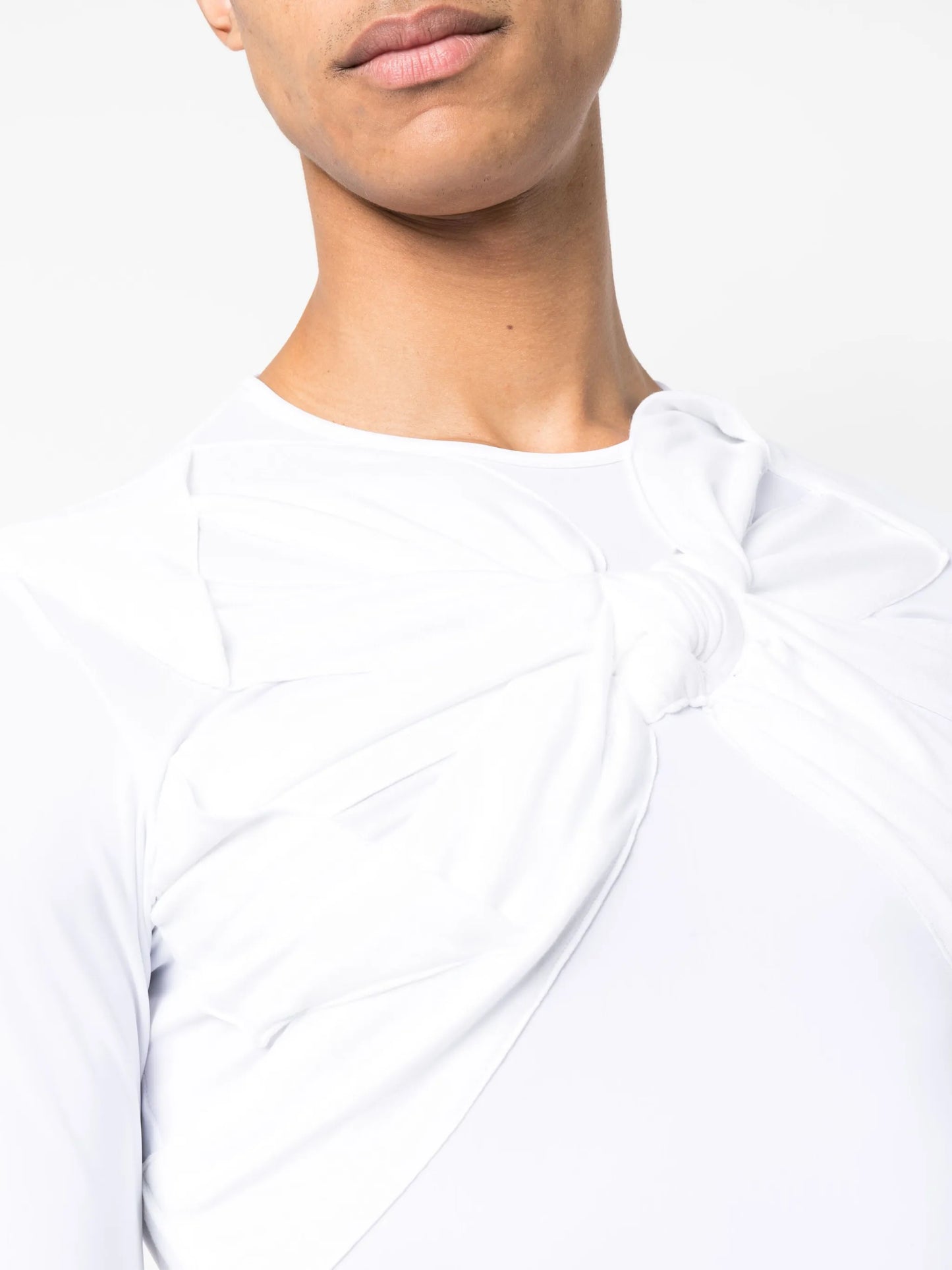 bow-detail long-sleeve T-shirt
