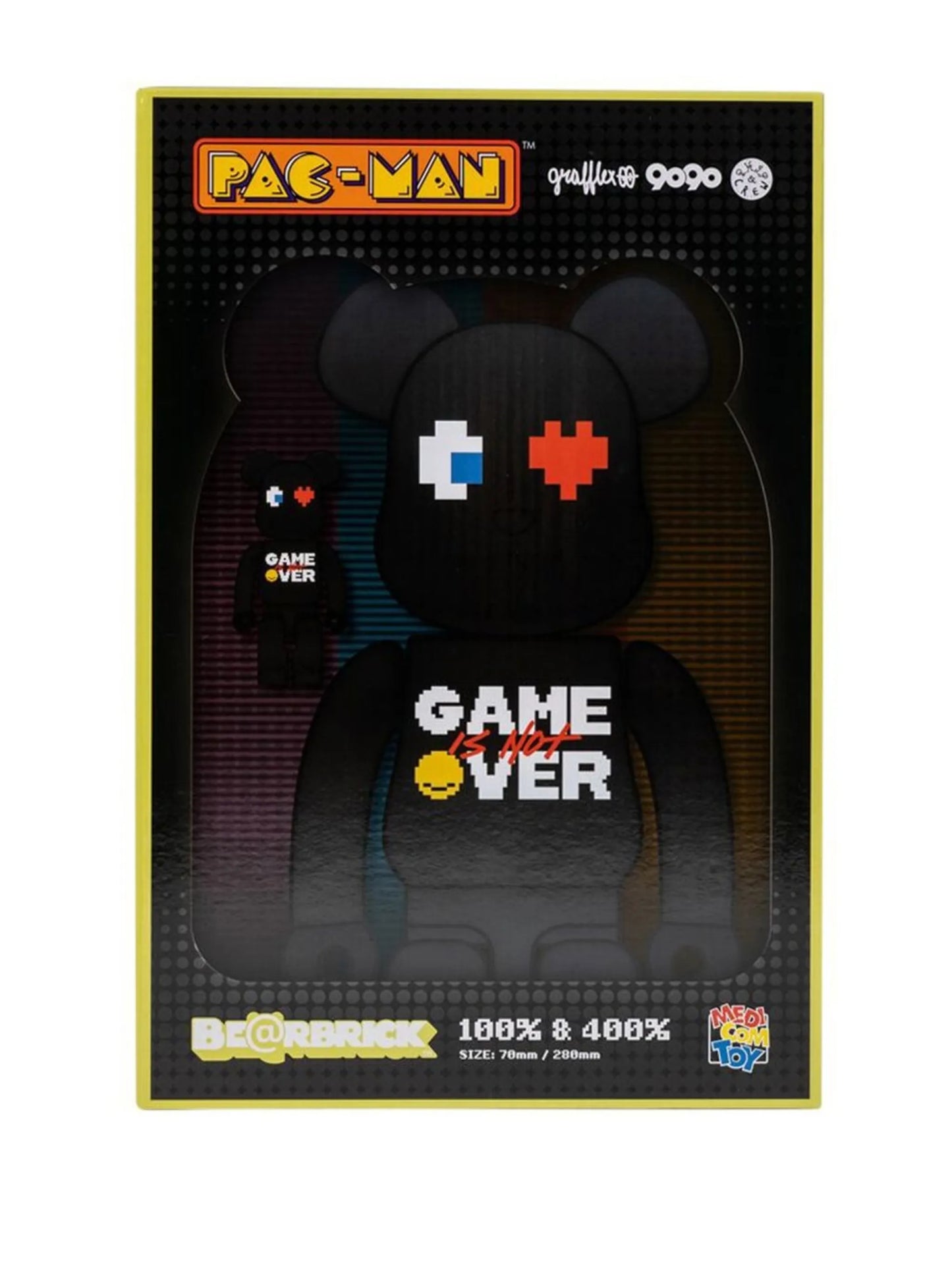 x Pac-Man x Grafflex x 9090 x S.H.I.P&Crew BE@RBRICK figure set