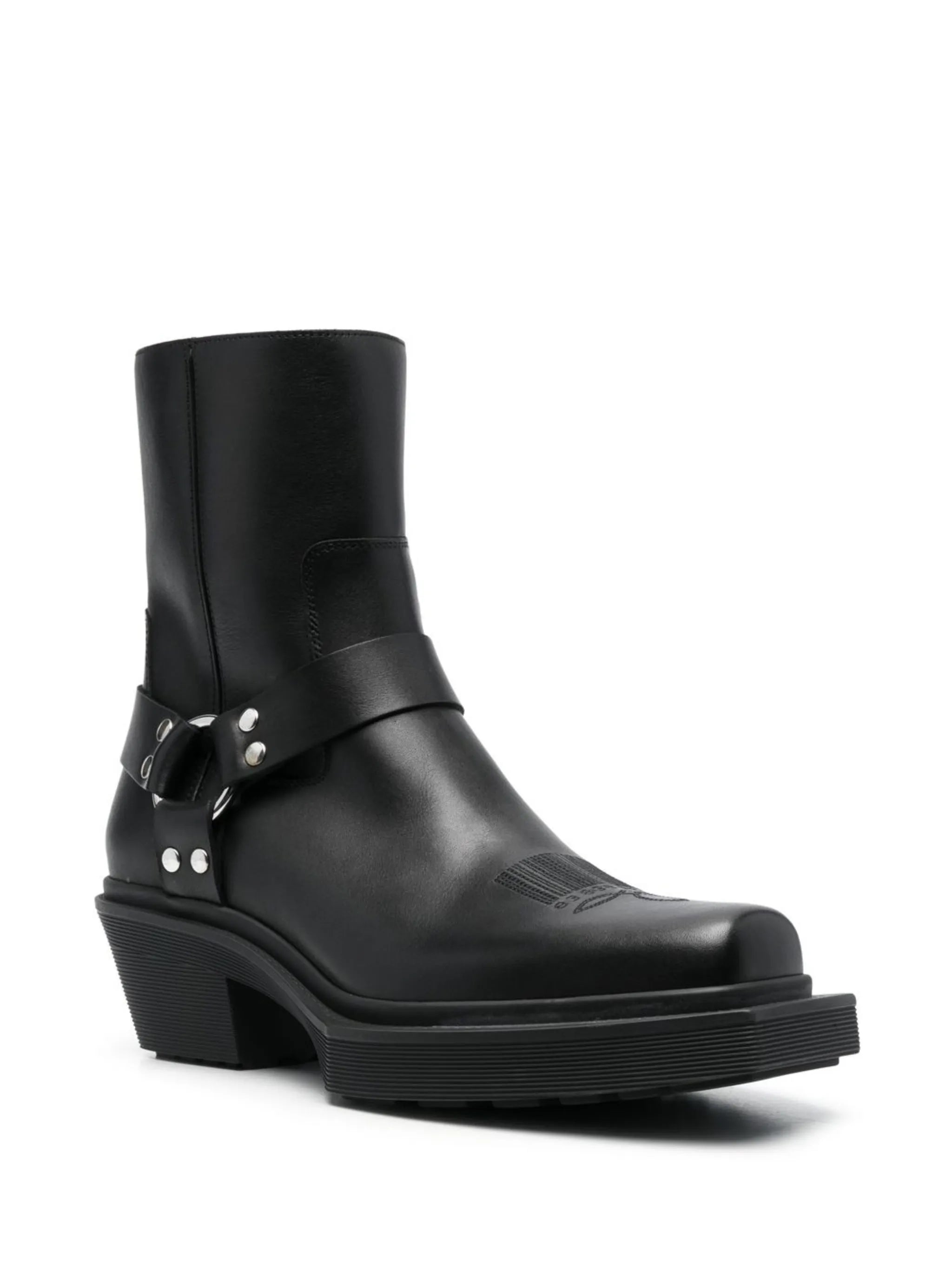 leather biker boots